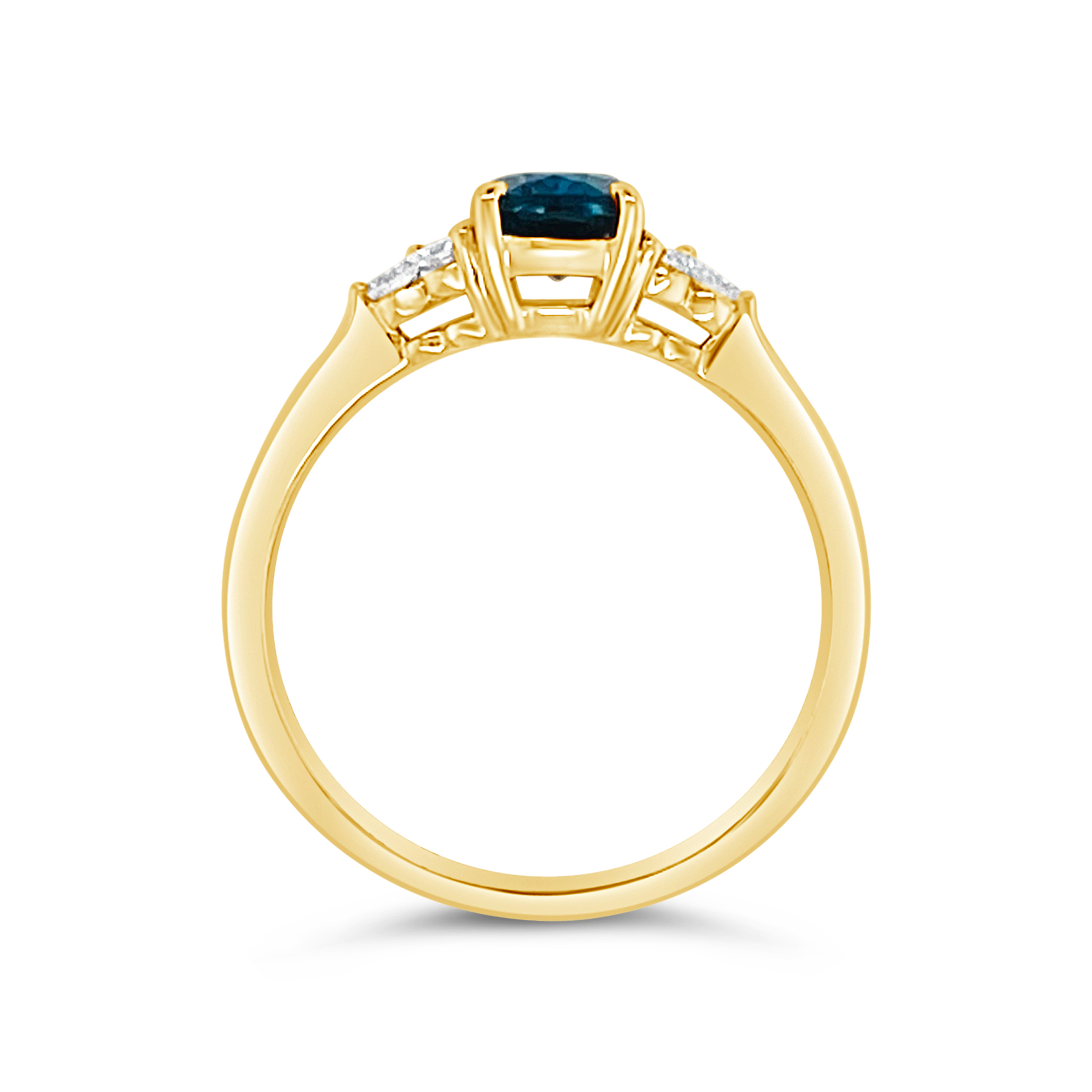 Irisa By Martin Binder London Blue Topaz & Diamond Accent Ring