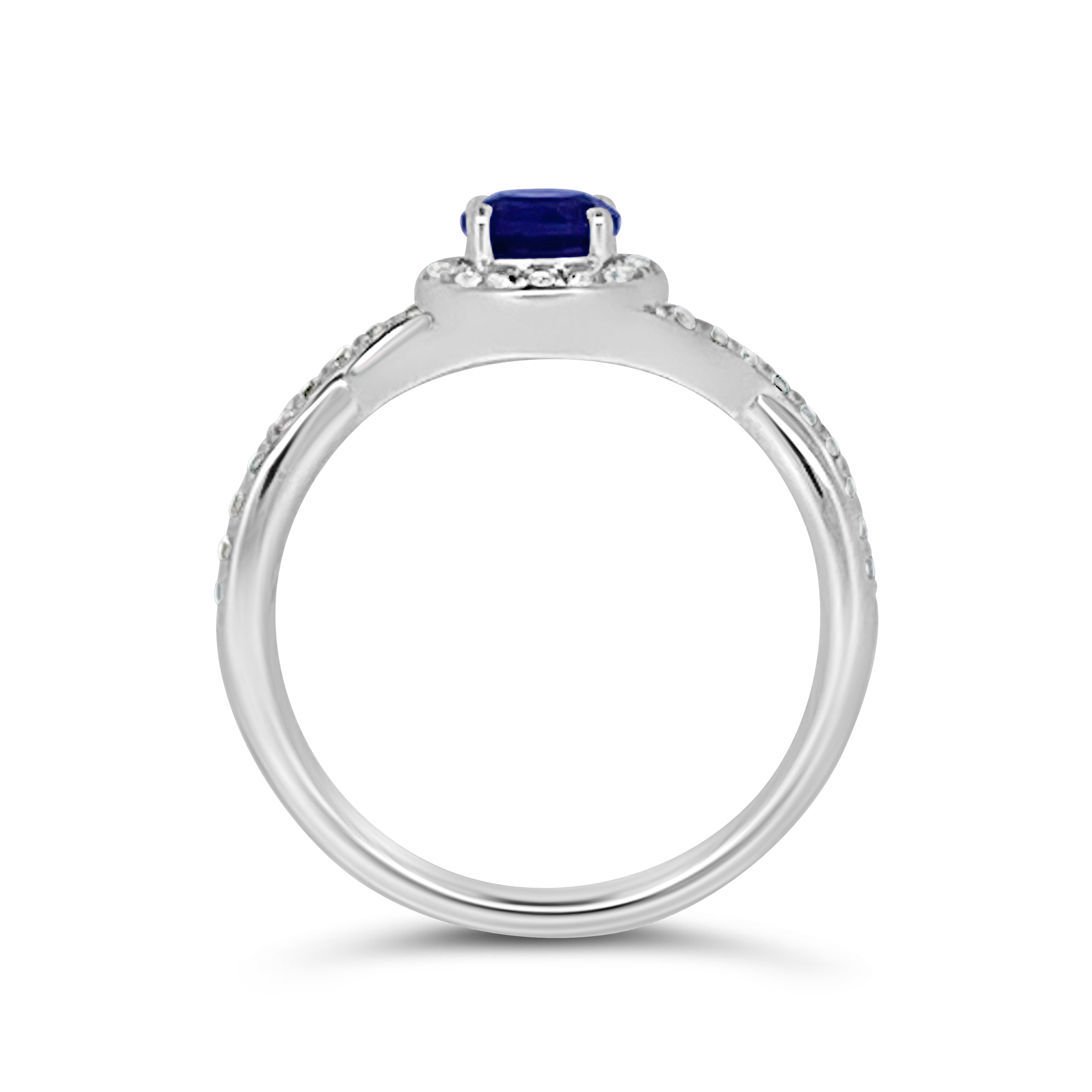 Irisa by Martin Binder Amethyst & Diamond Twist Ring