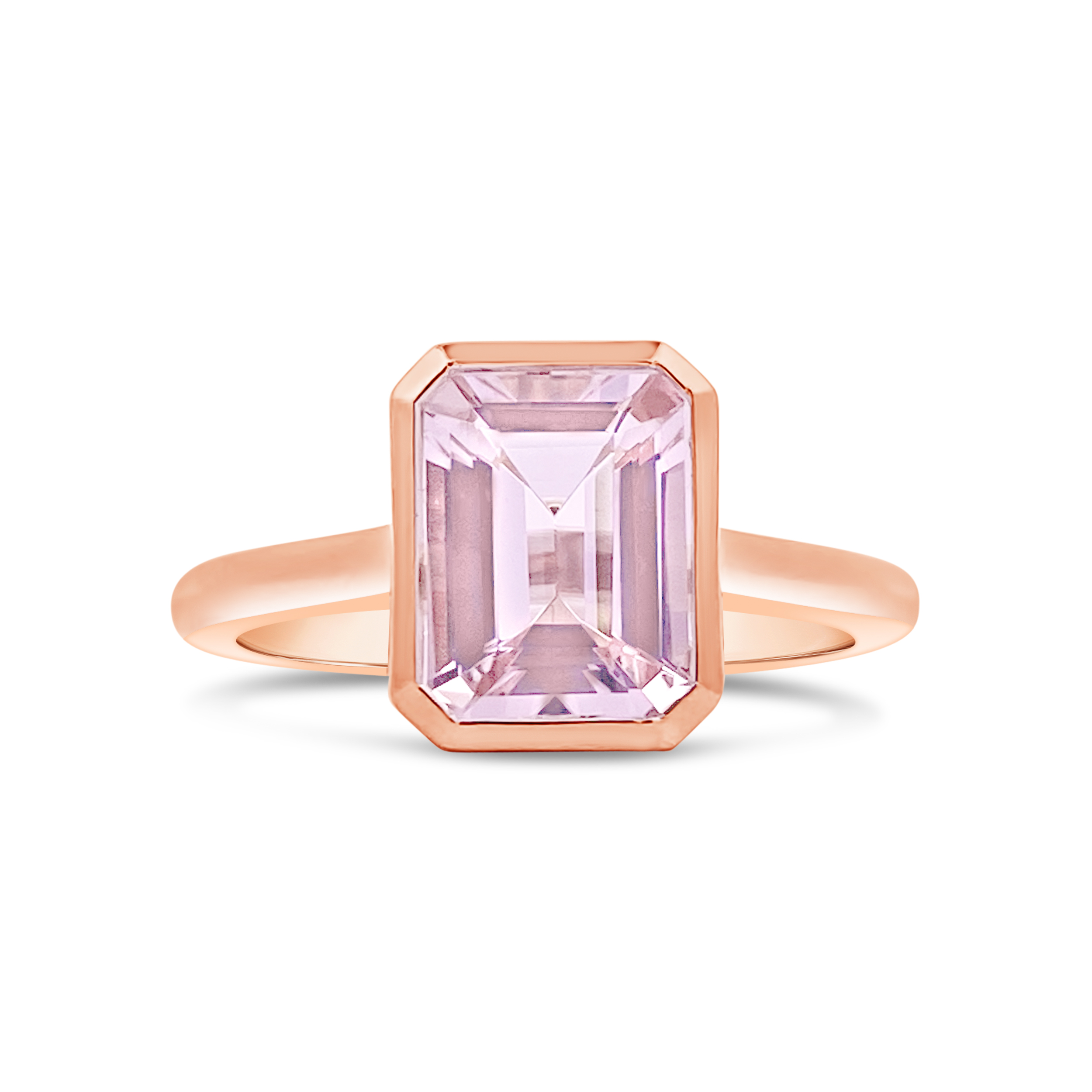 Irisa by Martin Binder Morganite Solitaire Bezel Ring