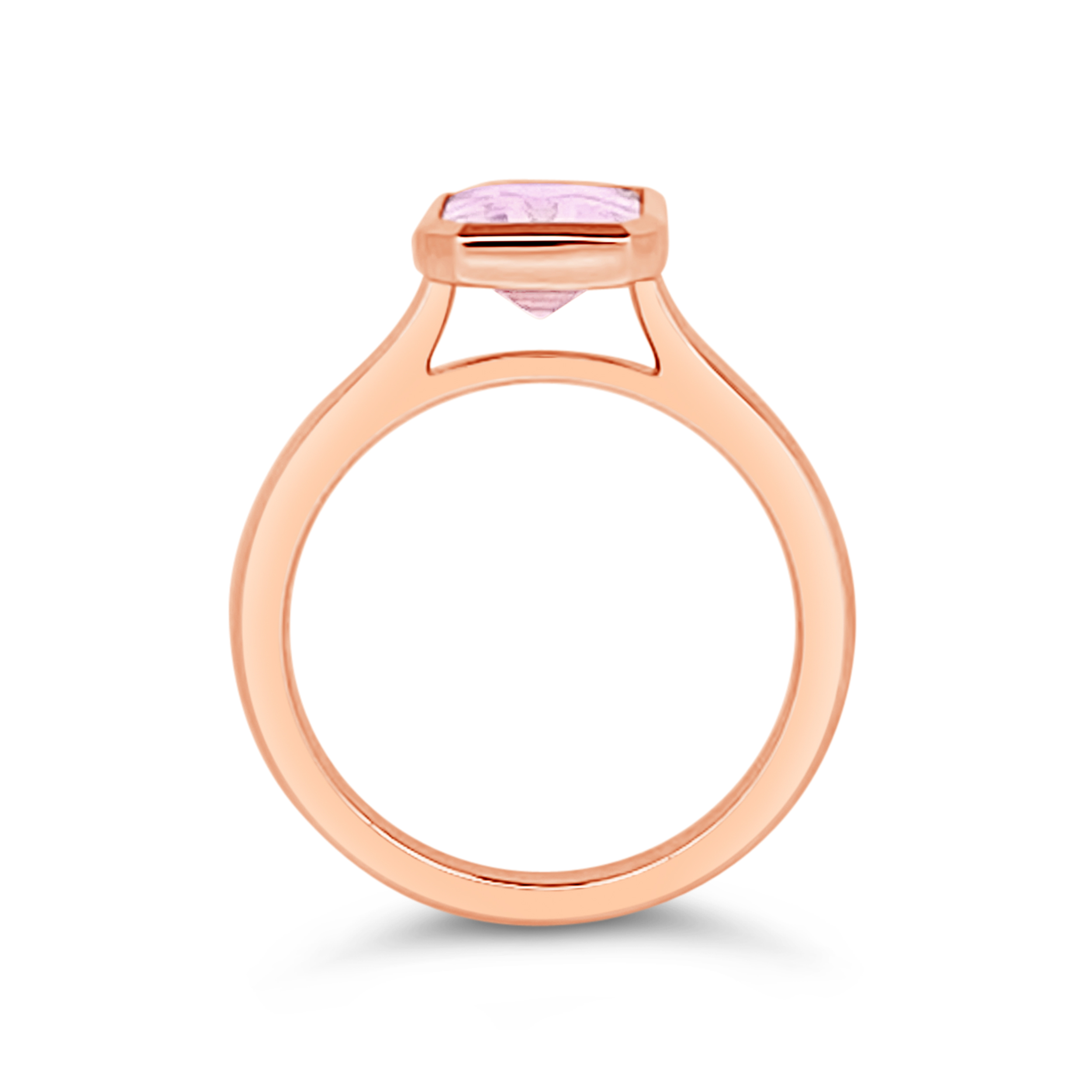 Irisa by Martin Binder Morganite Solitaire Bezel Ring