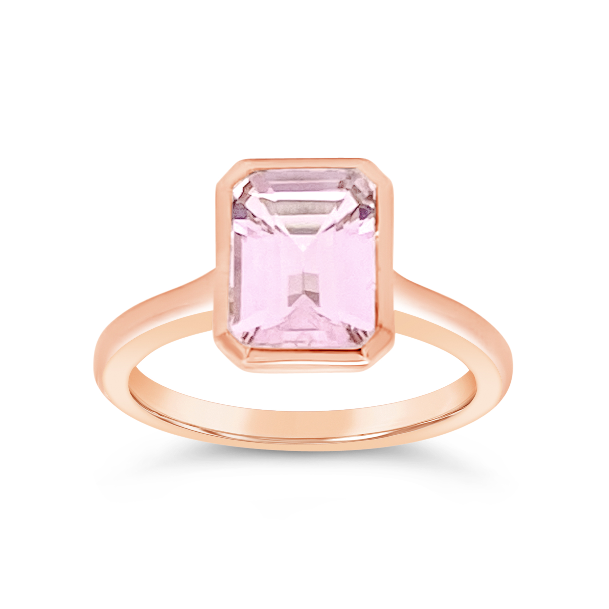 Irisa by Martin Binder Morganite Solitaire Bezel Ring