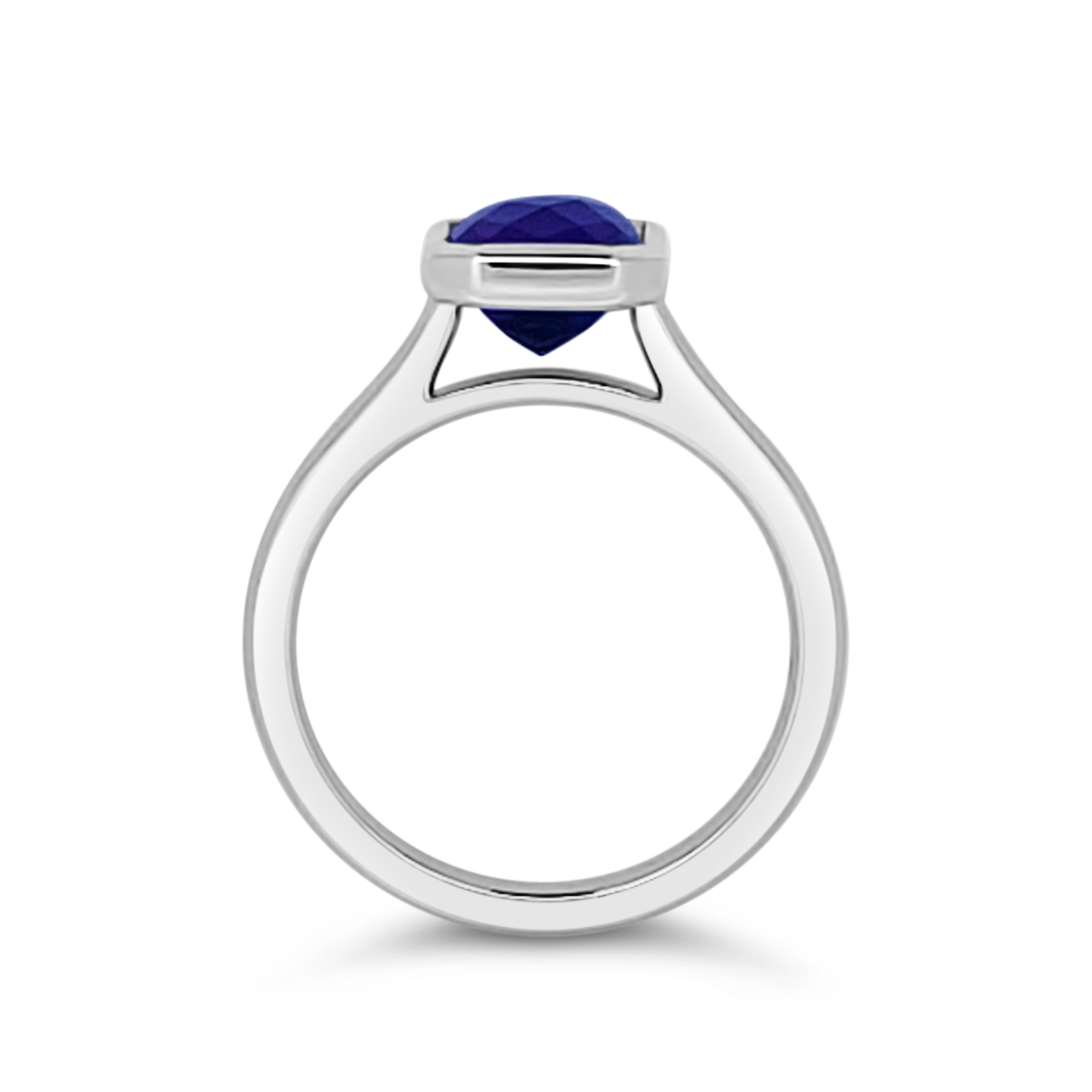 Irisa by Martin Binder Amethyst Solitaire Bezel Ring