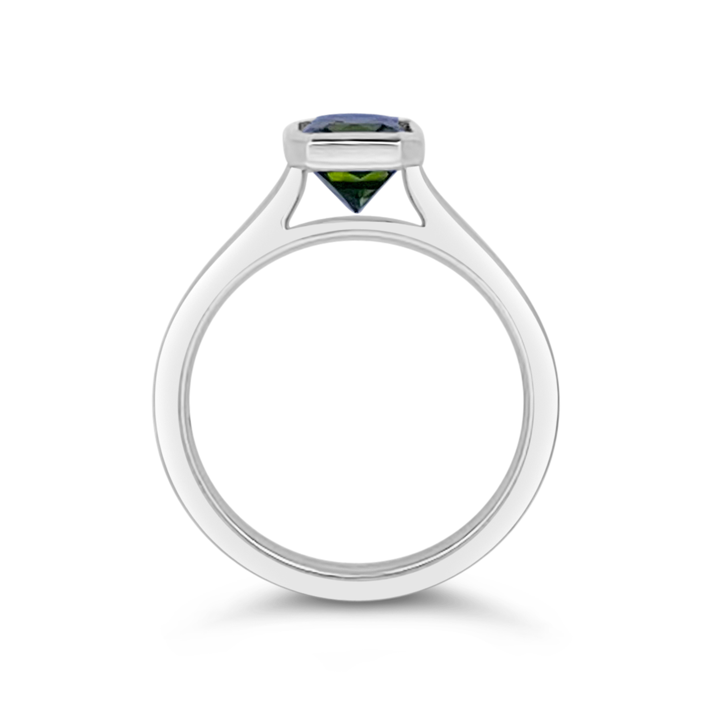Irisa by Martin Binder Peridot Solitaire Bezel Ring
