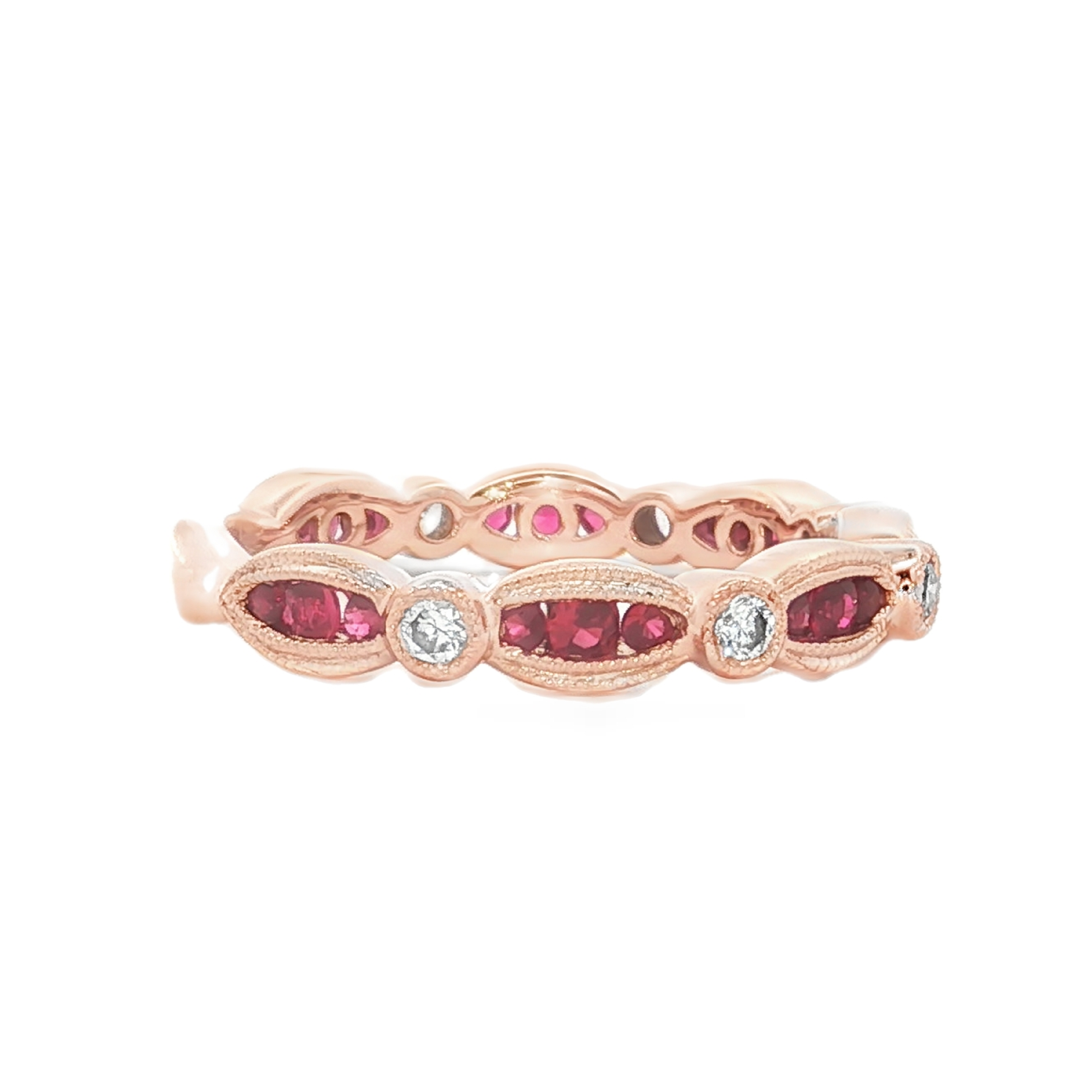 Irisa by Martin Binder Ruby & Diamond Stacking Ring