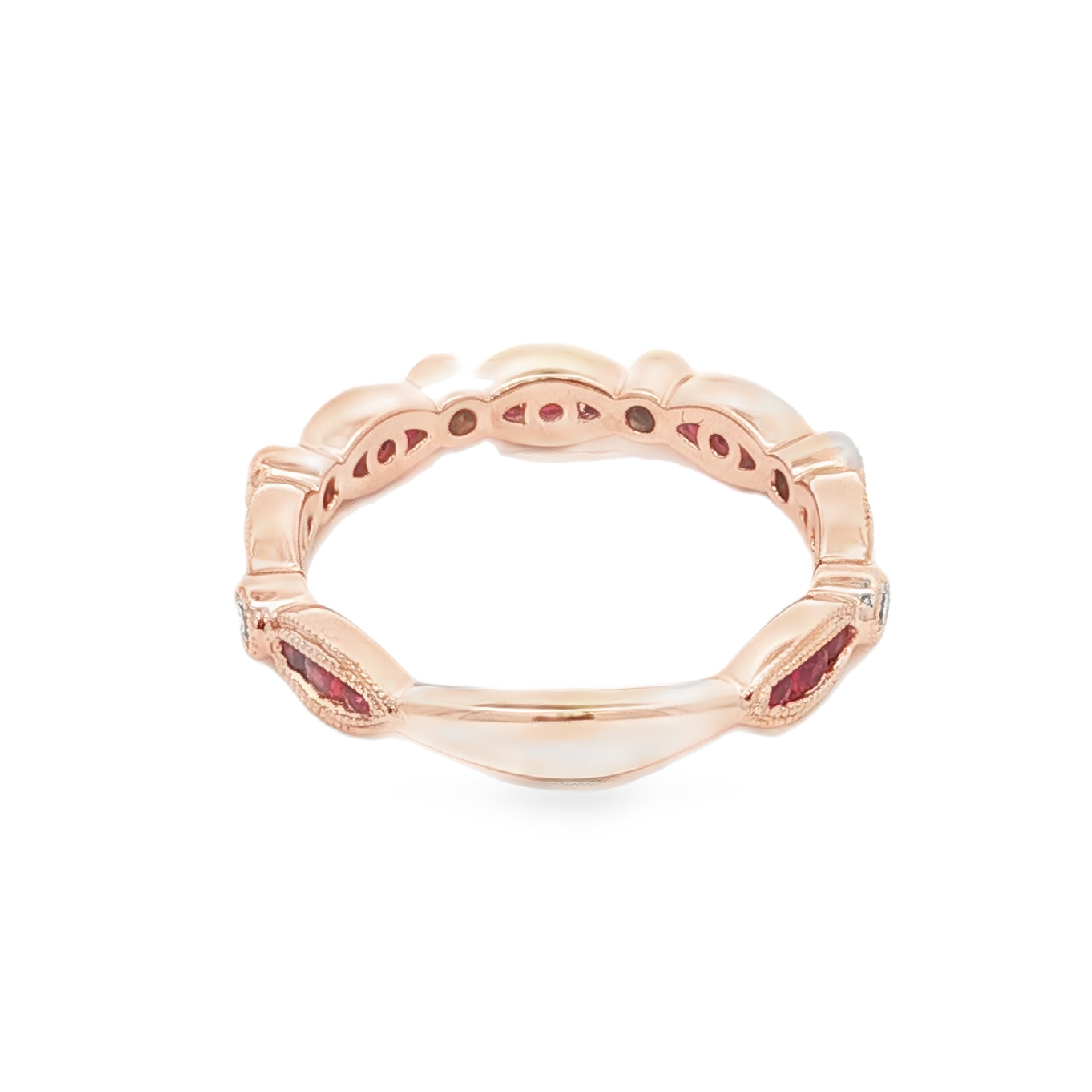 Irisa by Martin Binder Ruby & Diamond Stacking Ring
