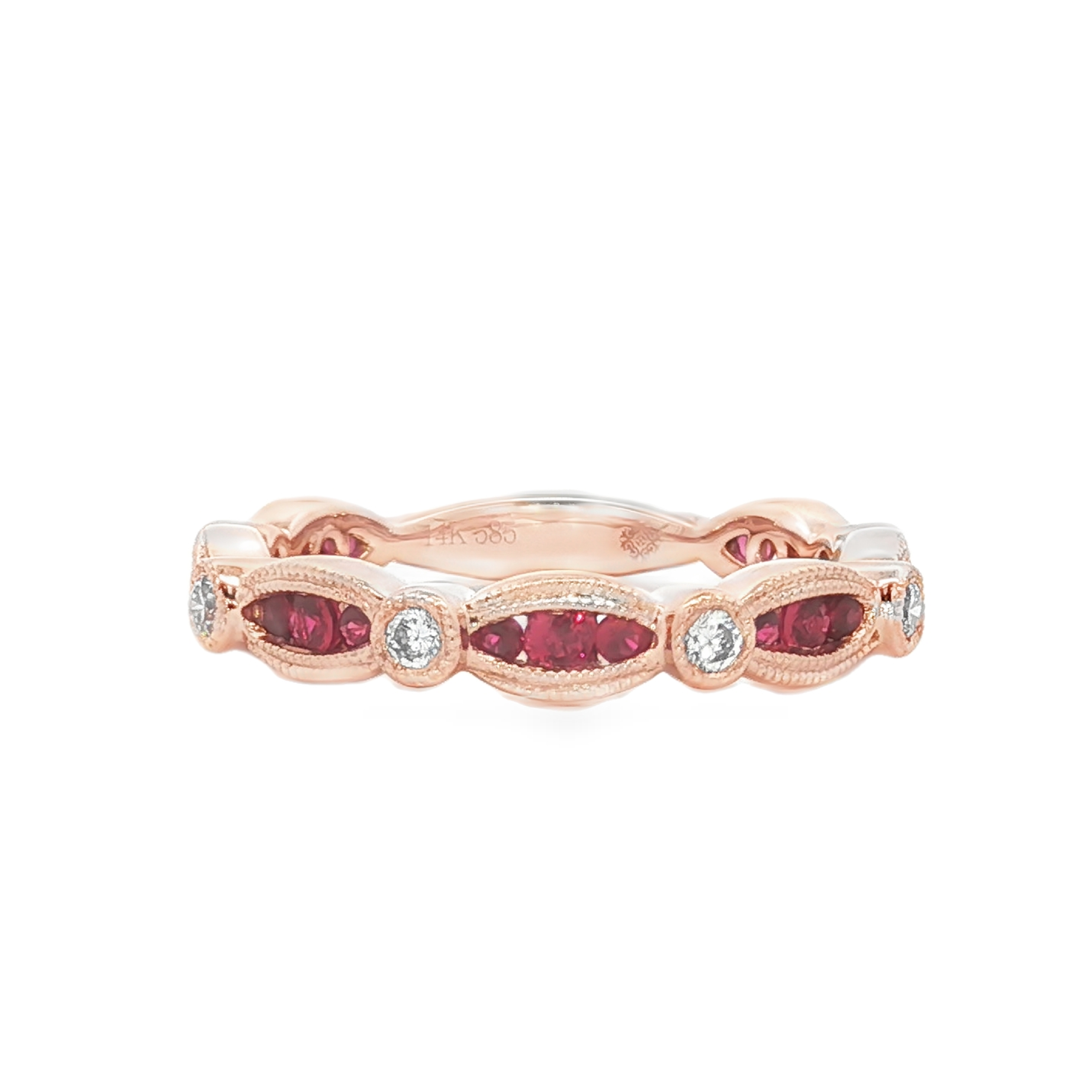 Irisa by Martin Binder Ruby & Diamond Stacking Ring