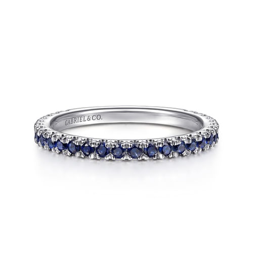 Gabriel & Co. Stackable Blue Sapphire Ring