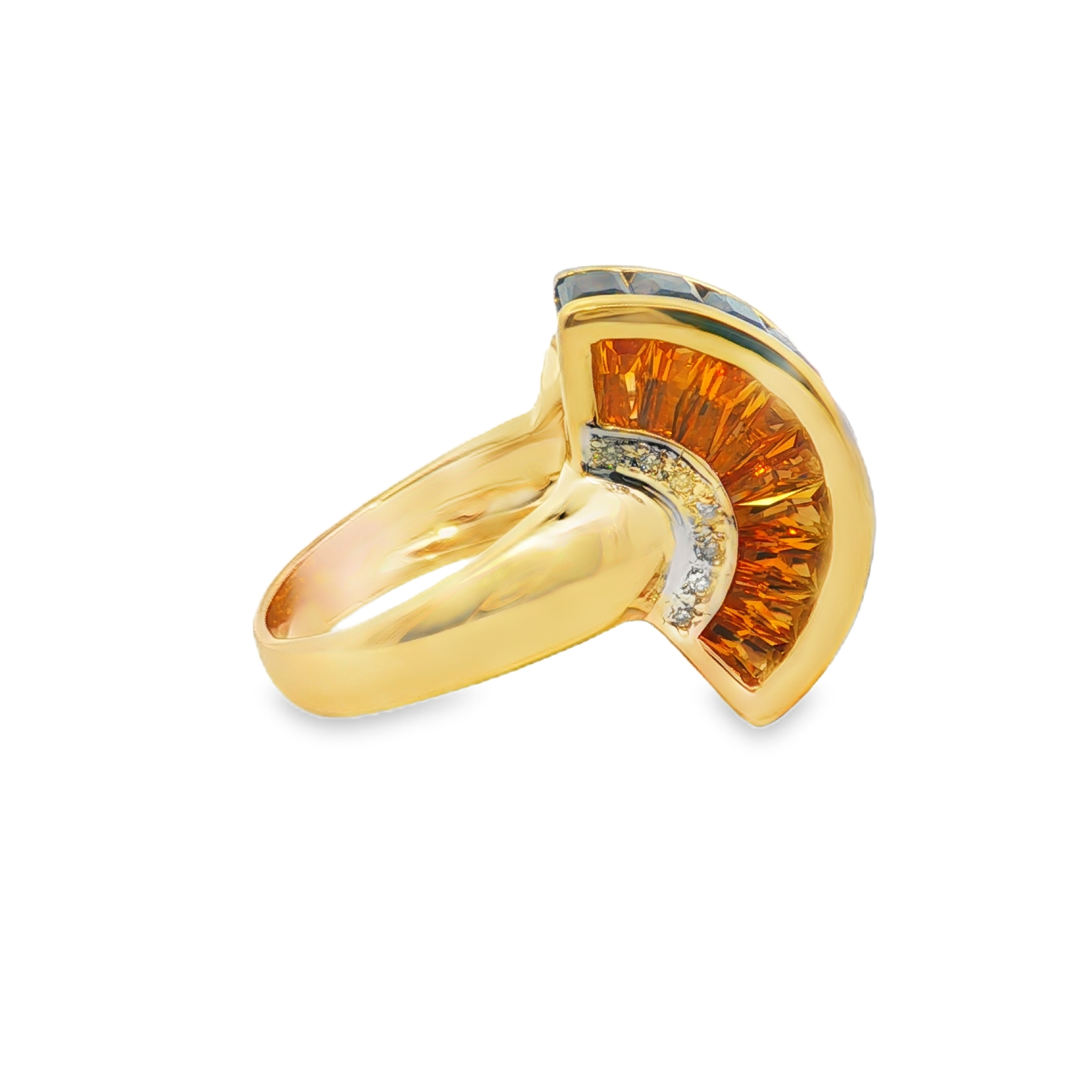 Estate by Martin Binder Smoky Quartz & Citrine Ring
