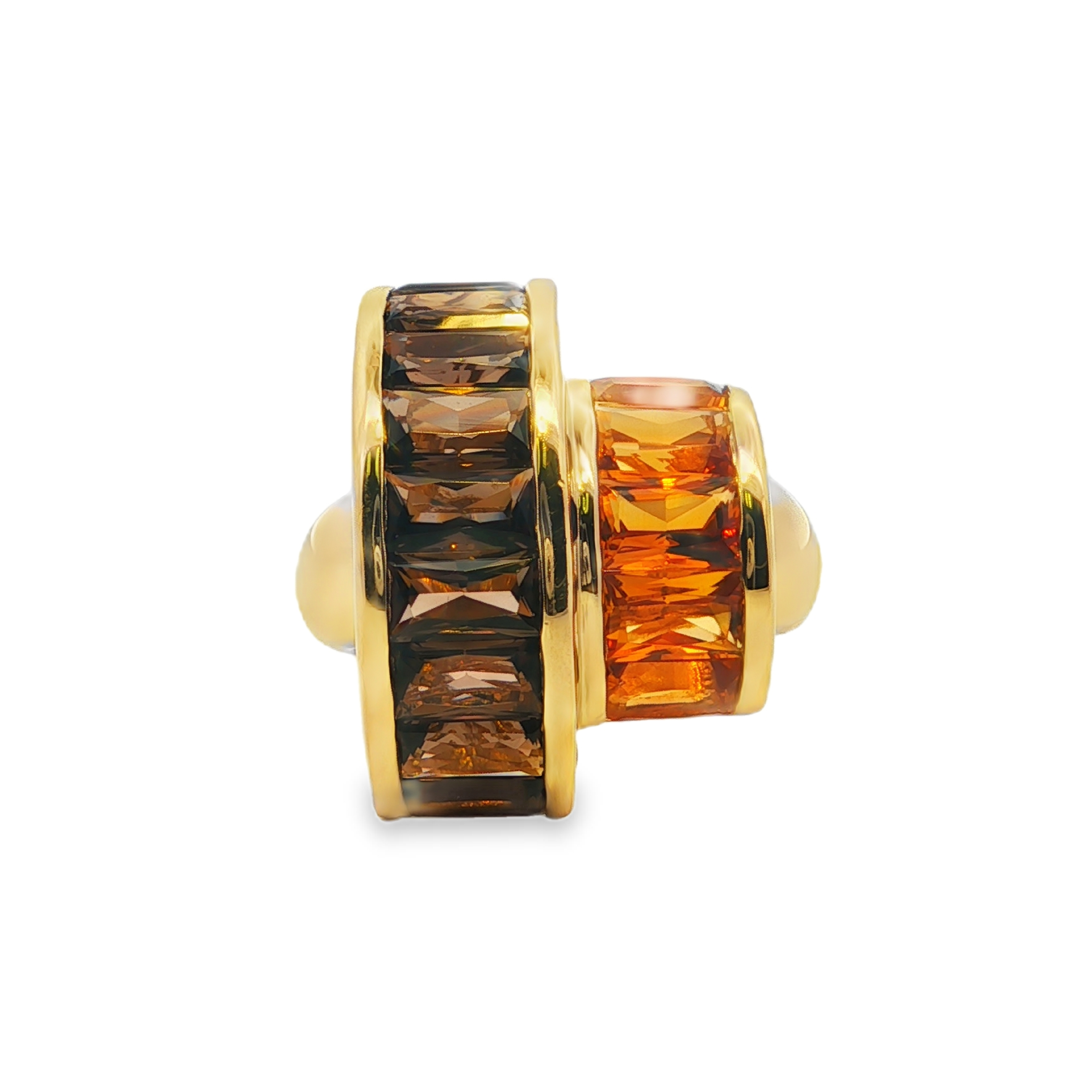 Estate by Martin Binder Smoky Quartz & Citrine Ring