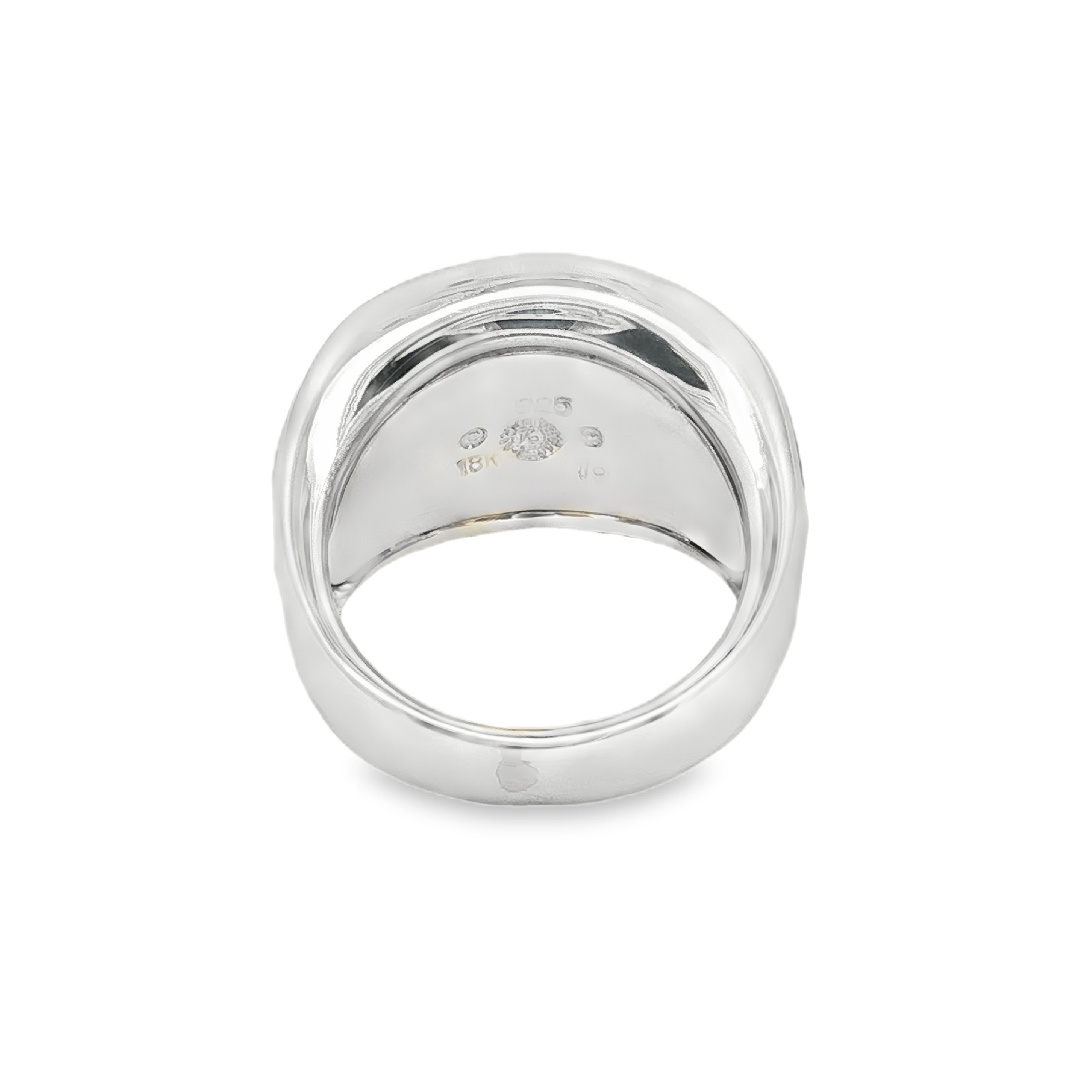 Estate by Martin Binder Black Onyx & Mother of Pearl Inlay Ring