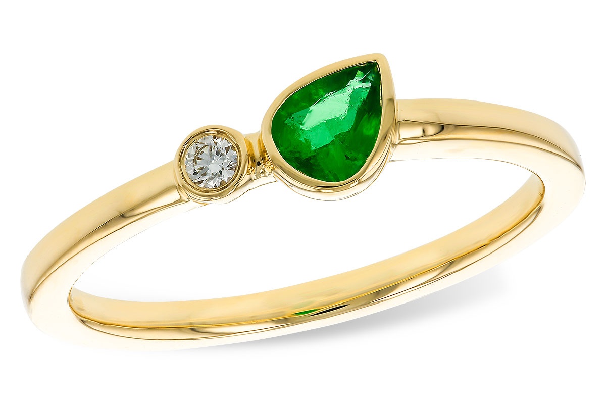 Allison Kaufman Emerald & Diamond Ring