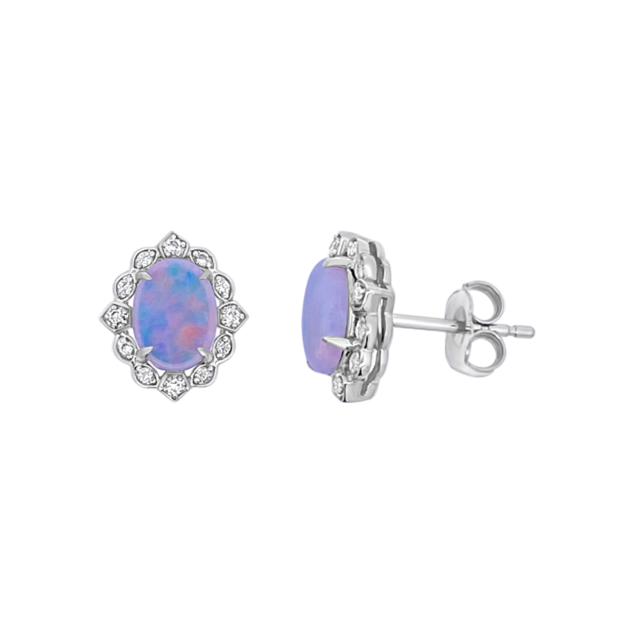 Irisa By Martin Binder Opal & Diamond Earrings