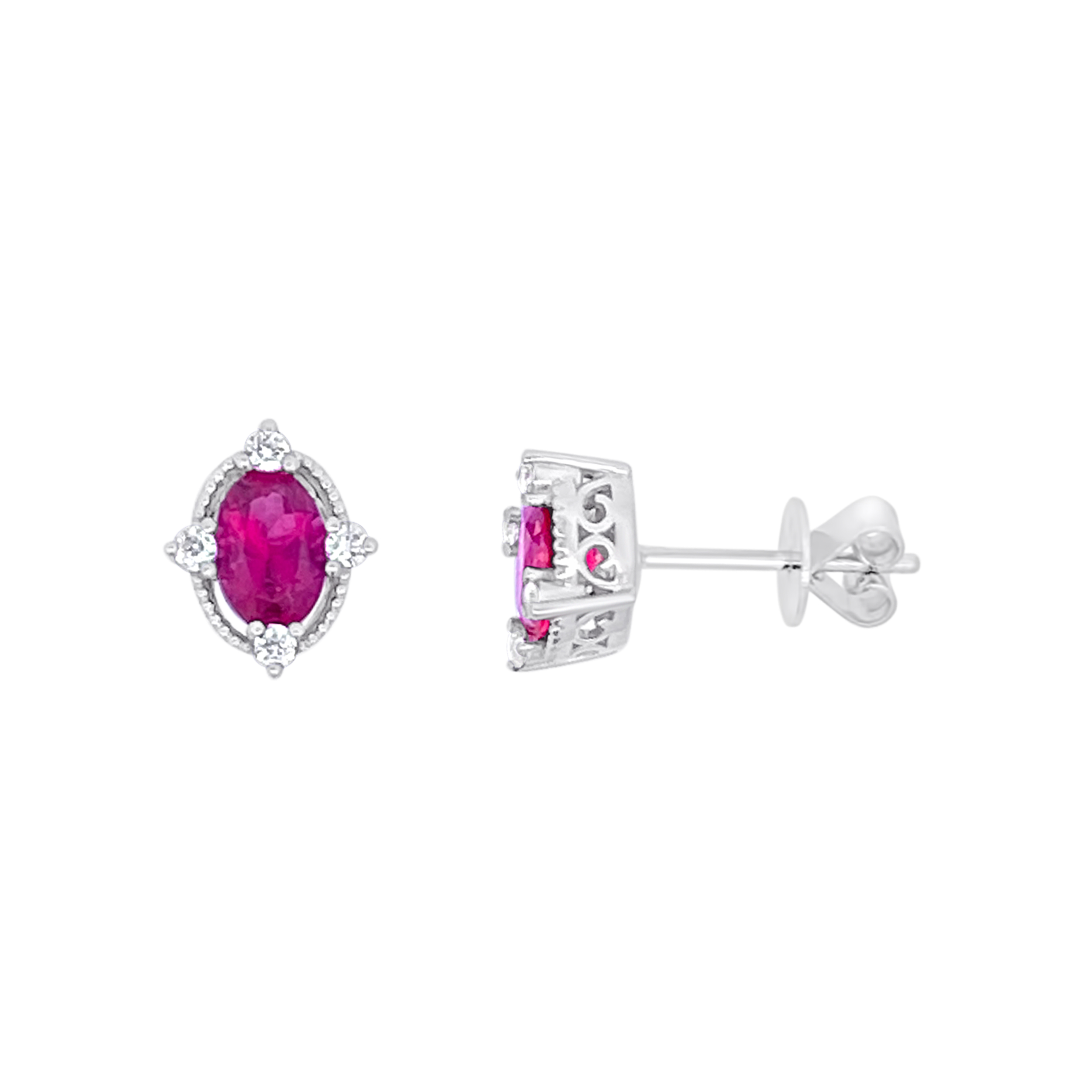 Irisa By Martin Binder Pink Tourmaline & Diamond Accent Earrings