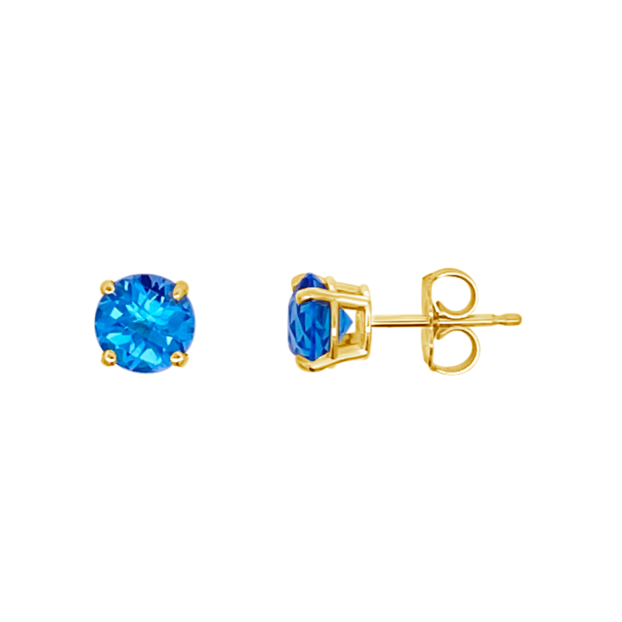 Irisa By Martin Binder Swiss Blue Topaz Stud Earrings