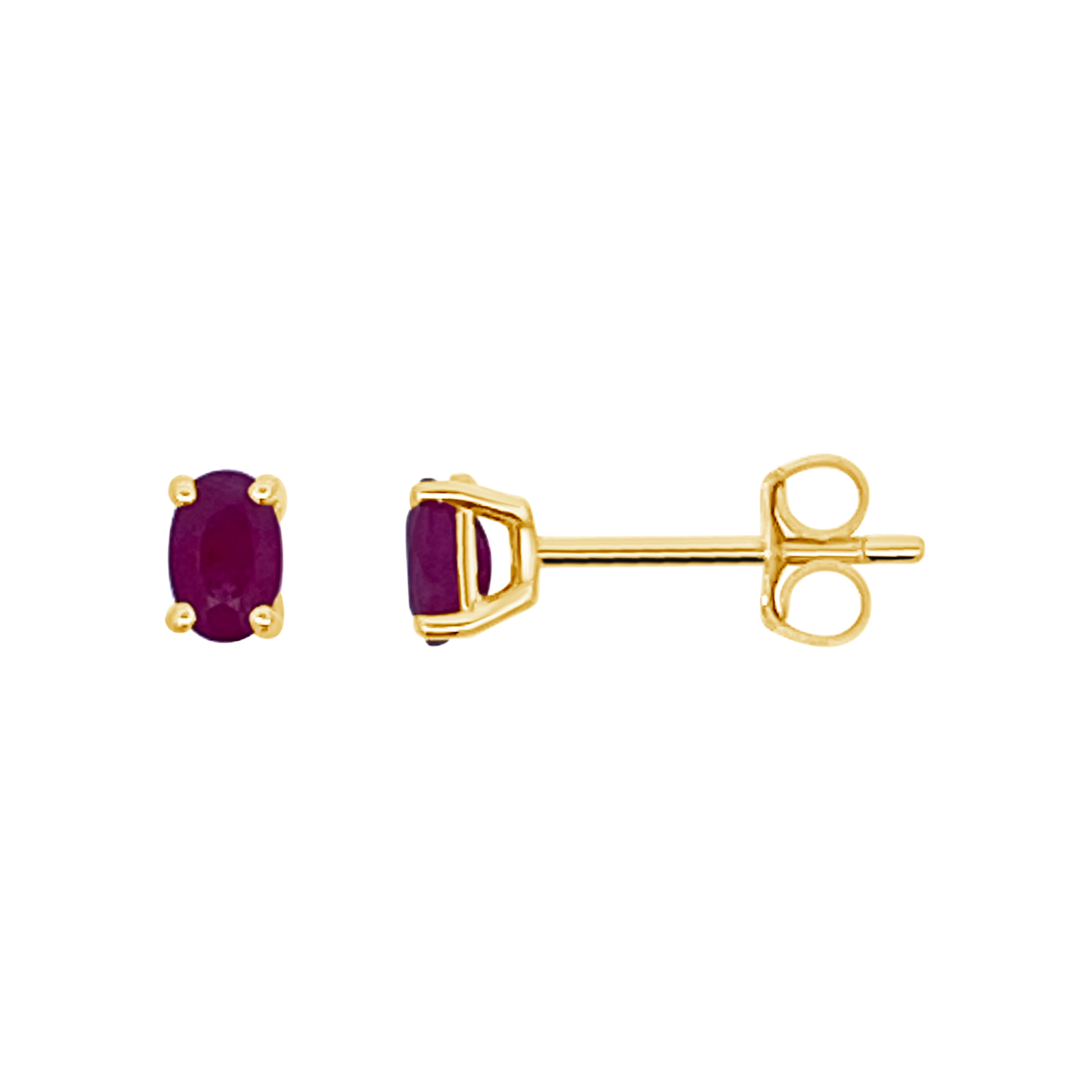 Irisa By Martin Binder Oval Ruby Stud Earrings