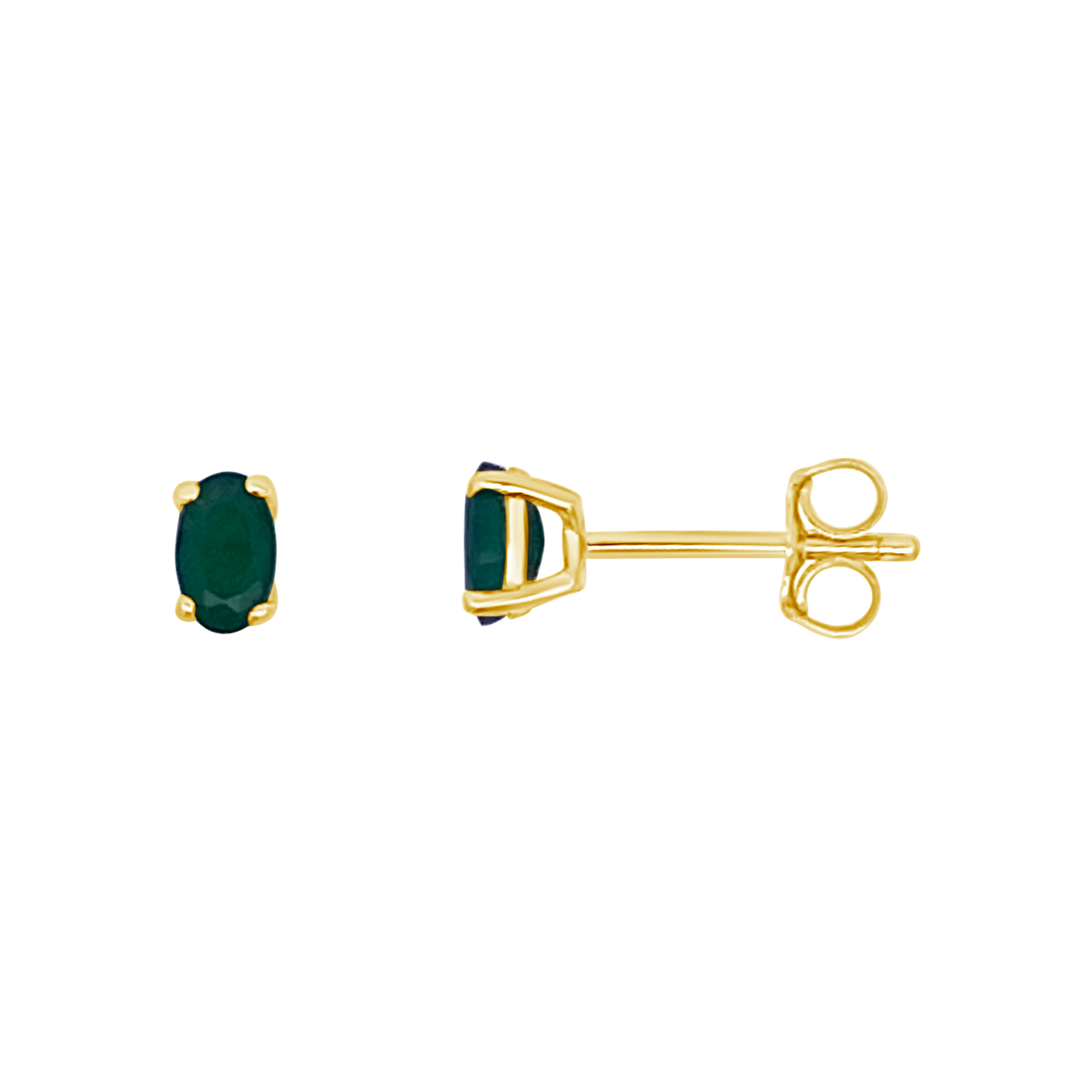 Irisa By Martin Binder Oval Emerald Stud Earrings