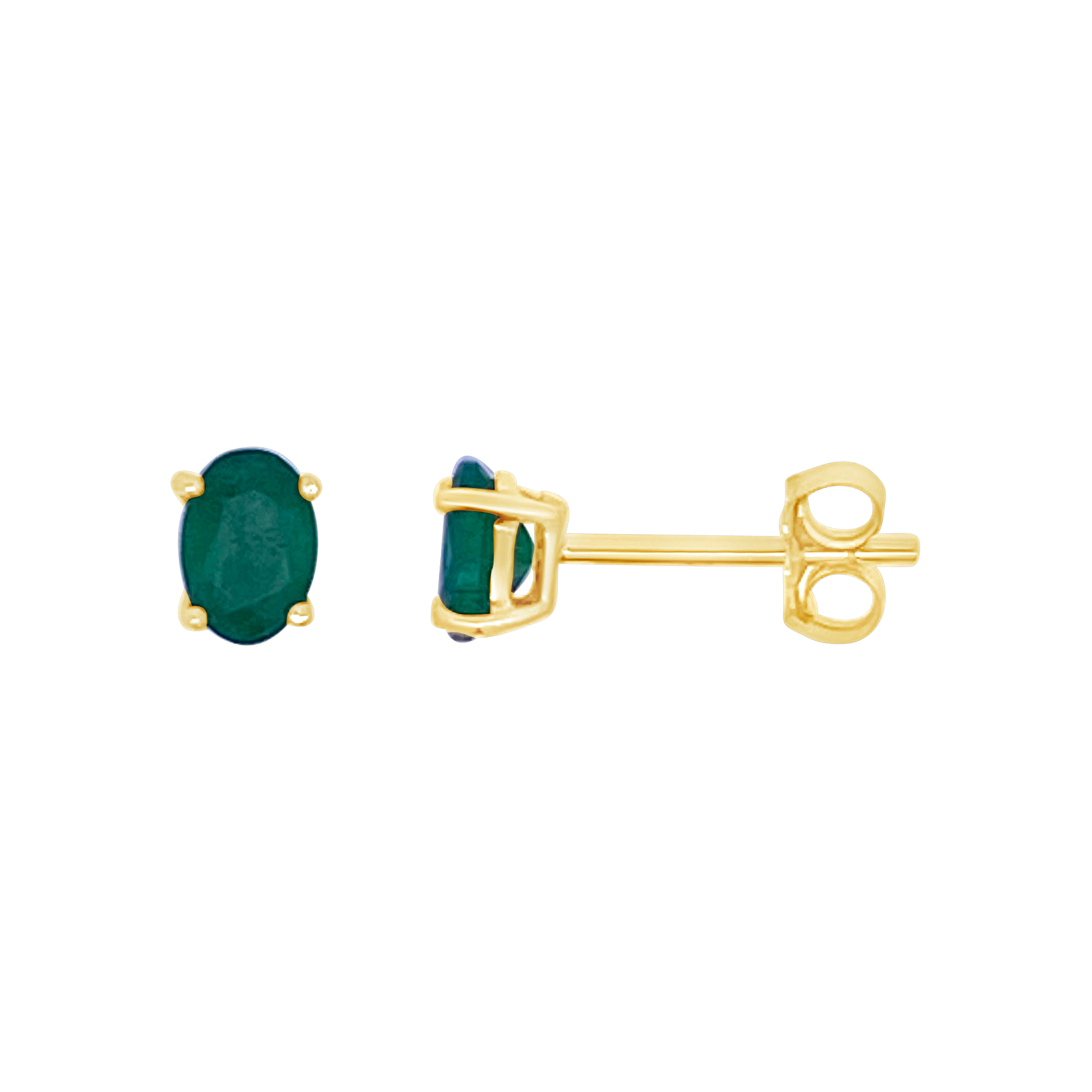 Irisa By Martin Binder Oval Emerald Stud Earrings