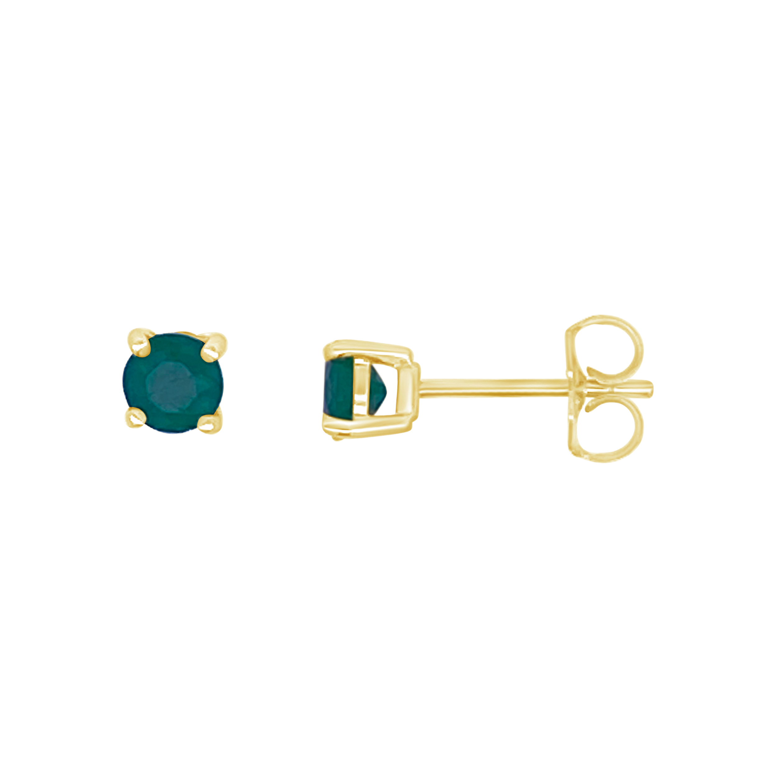Irisa By Martin Binder Round Emerald Stud Earrings