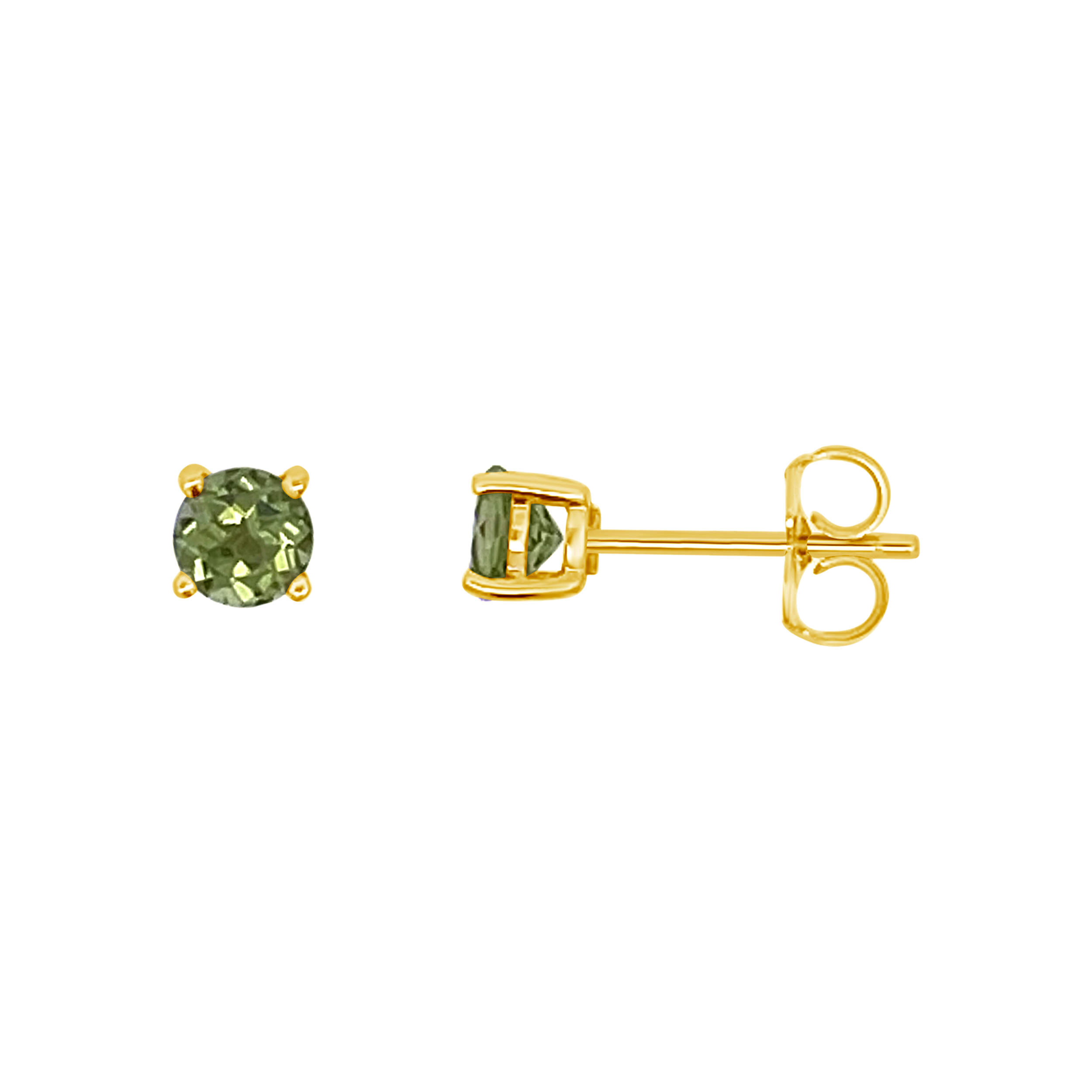 Irisa By Martin Binder Round Peridot Stud Earrings