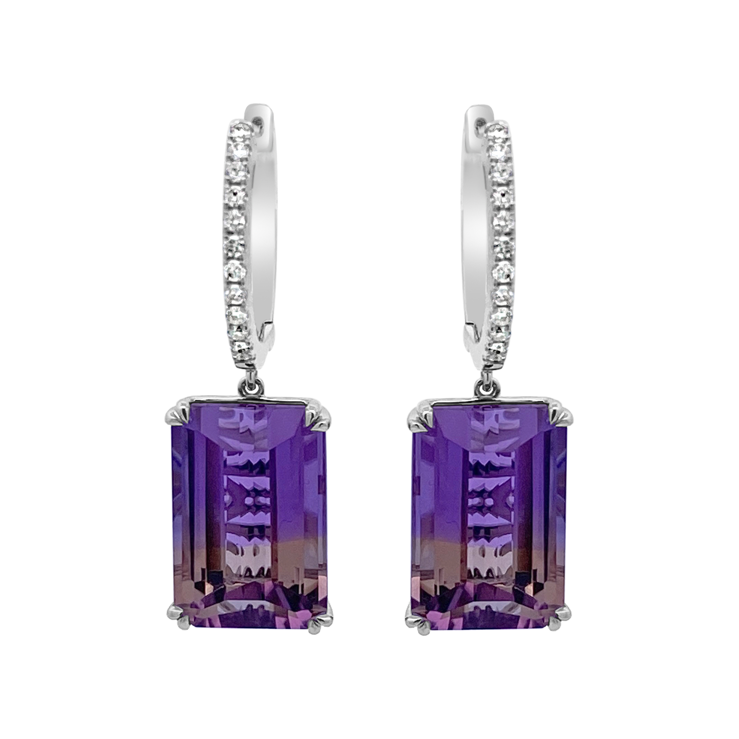 Irisa By Martin Binder Ametrine & Diamond Dangle Earrings