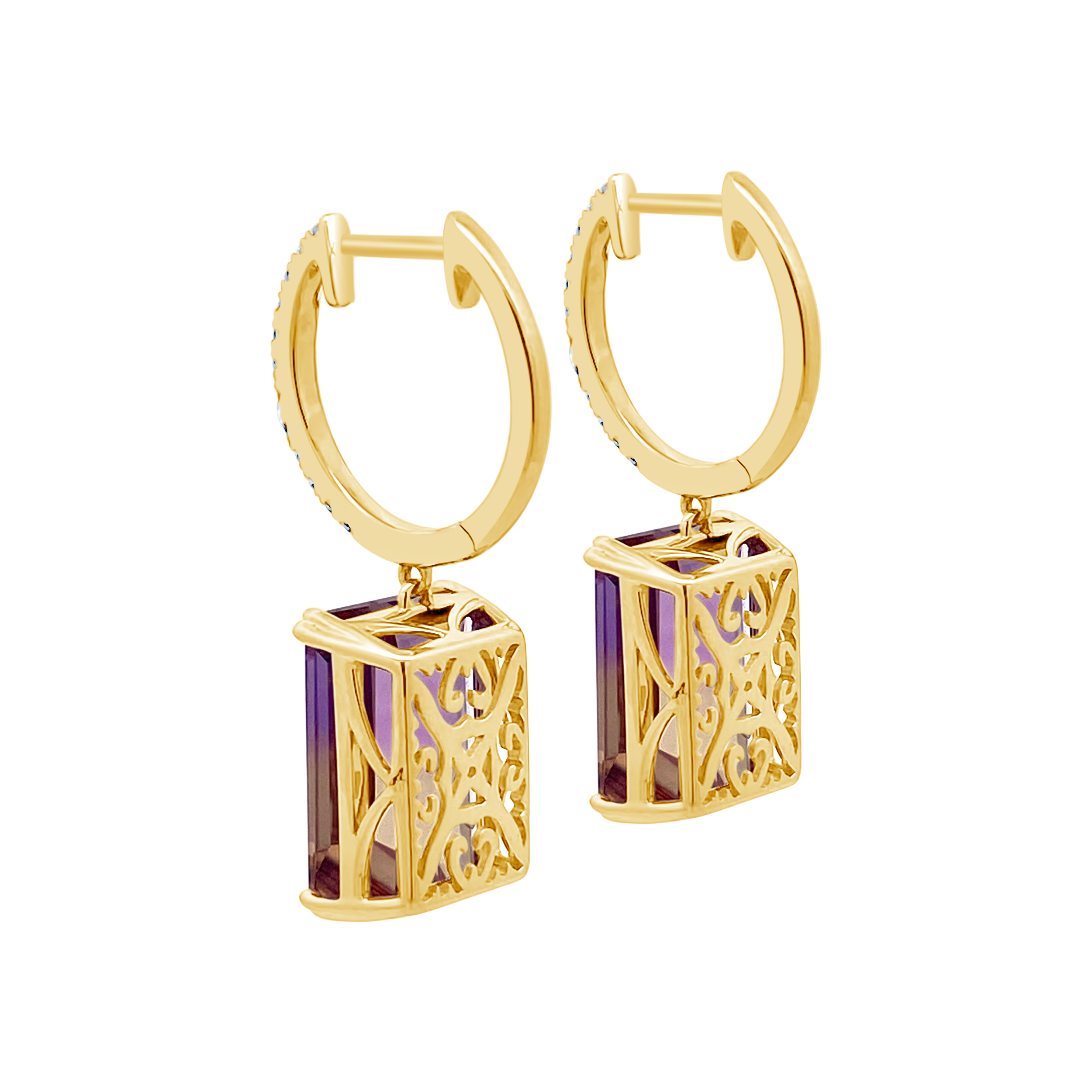 Irisa By Martin Binder Ametrine & Diamond Dangle Earrings