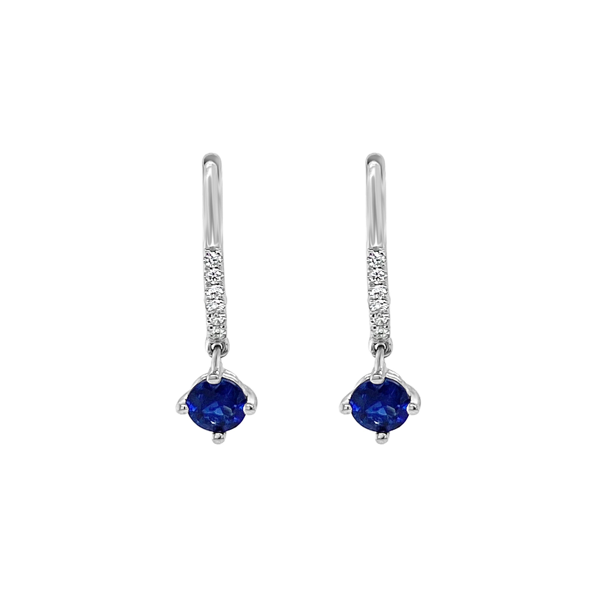 Irisa By Martin Binder Blue Sapphire & Diamond Dangle Earrings