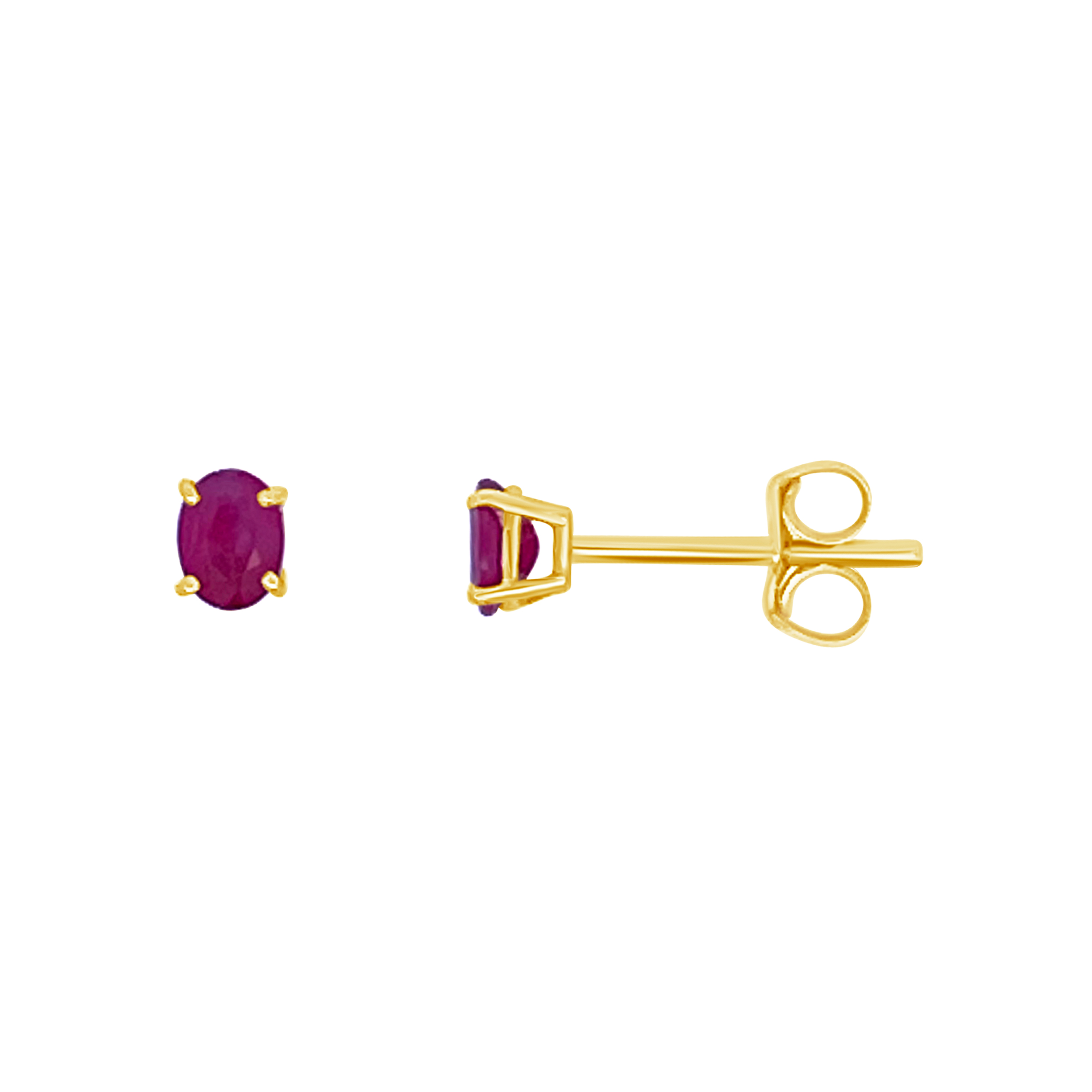 Irisa By Martin Binder Oval Ruby Stud Earrings