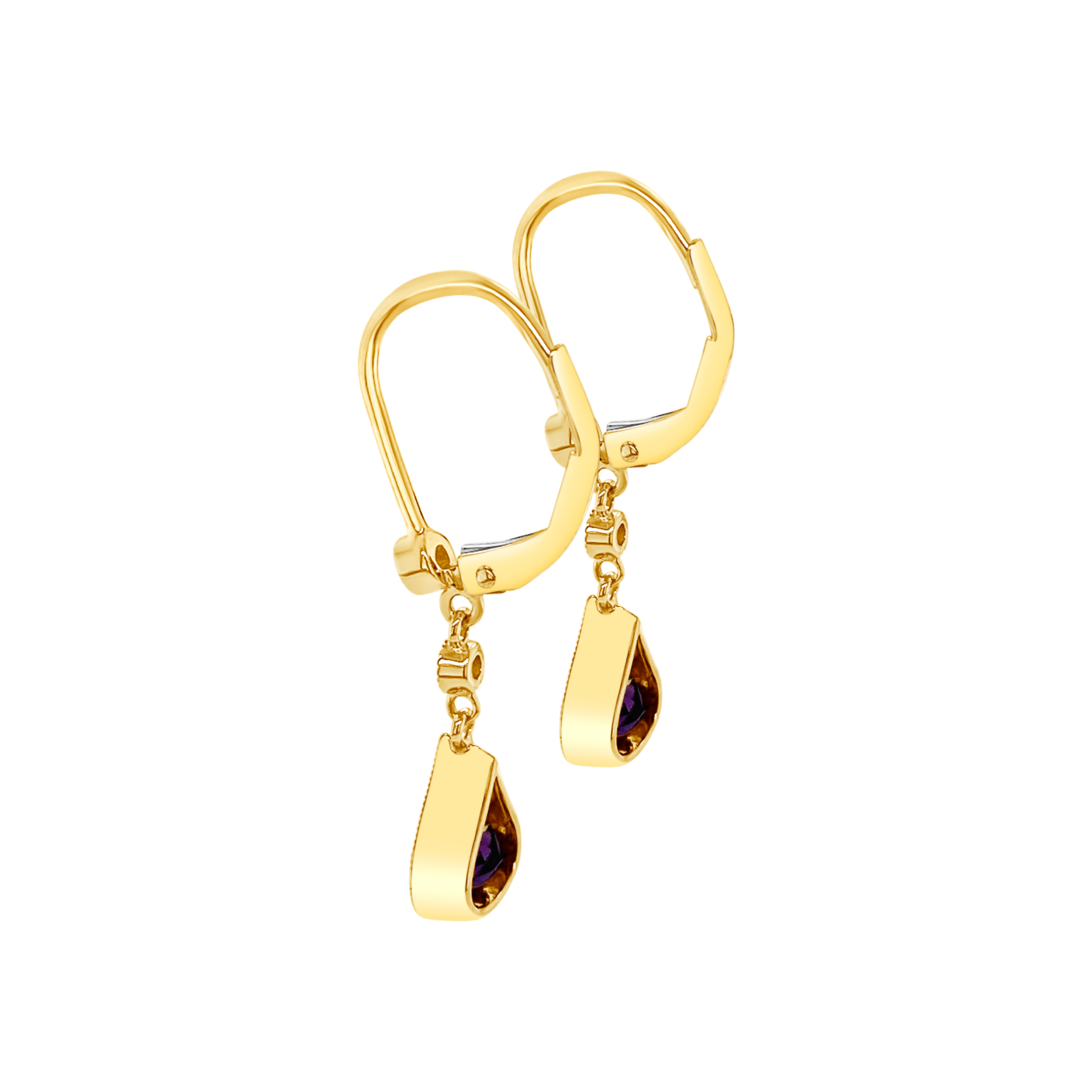 Irisa By Martin Binder Amethyst & Diamond Dangle Earrings