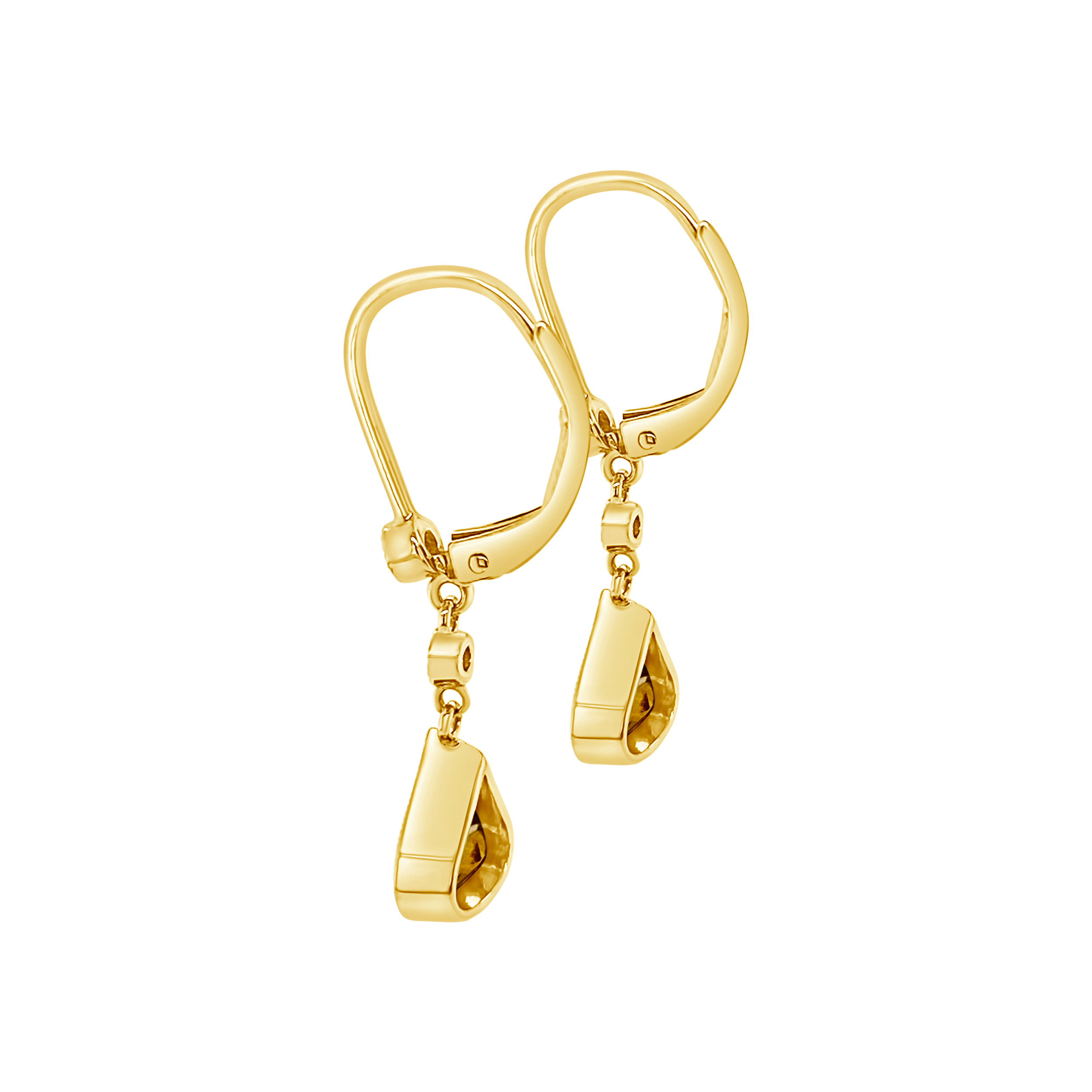 Irisa By Martin Binder Citrine & Diamond Dangle Earrings