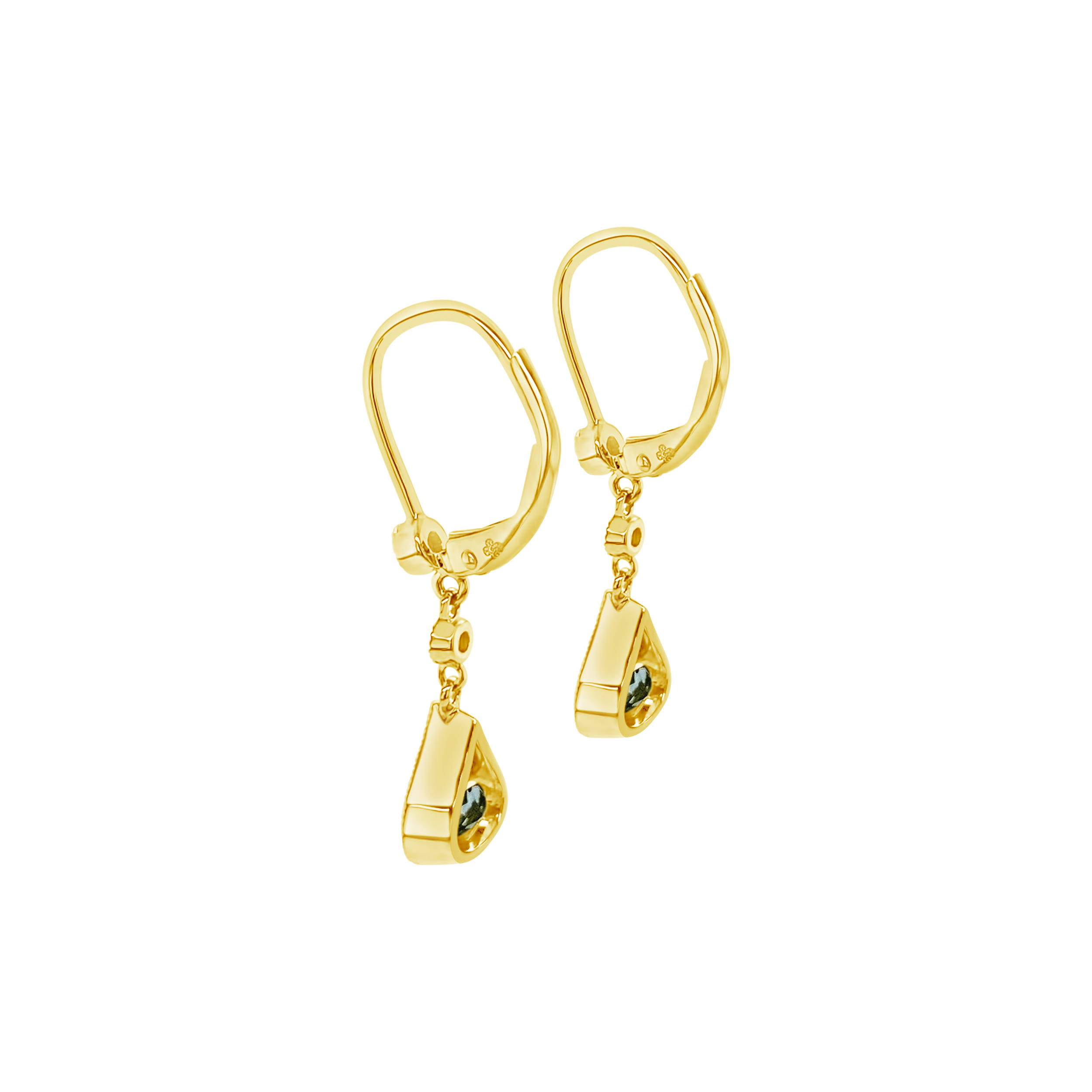 Irisa By Martin Binder Aquamarine & Diamond Dangle Earrings