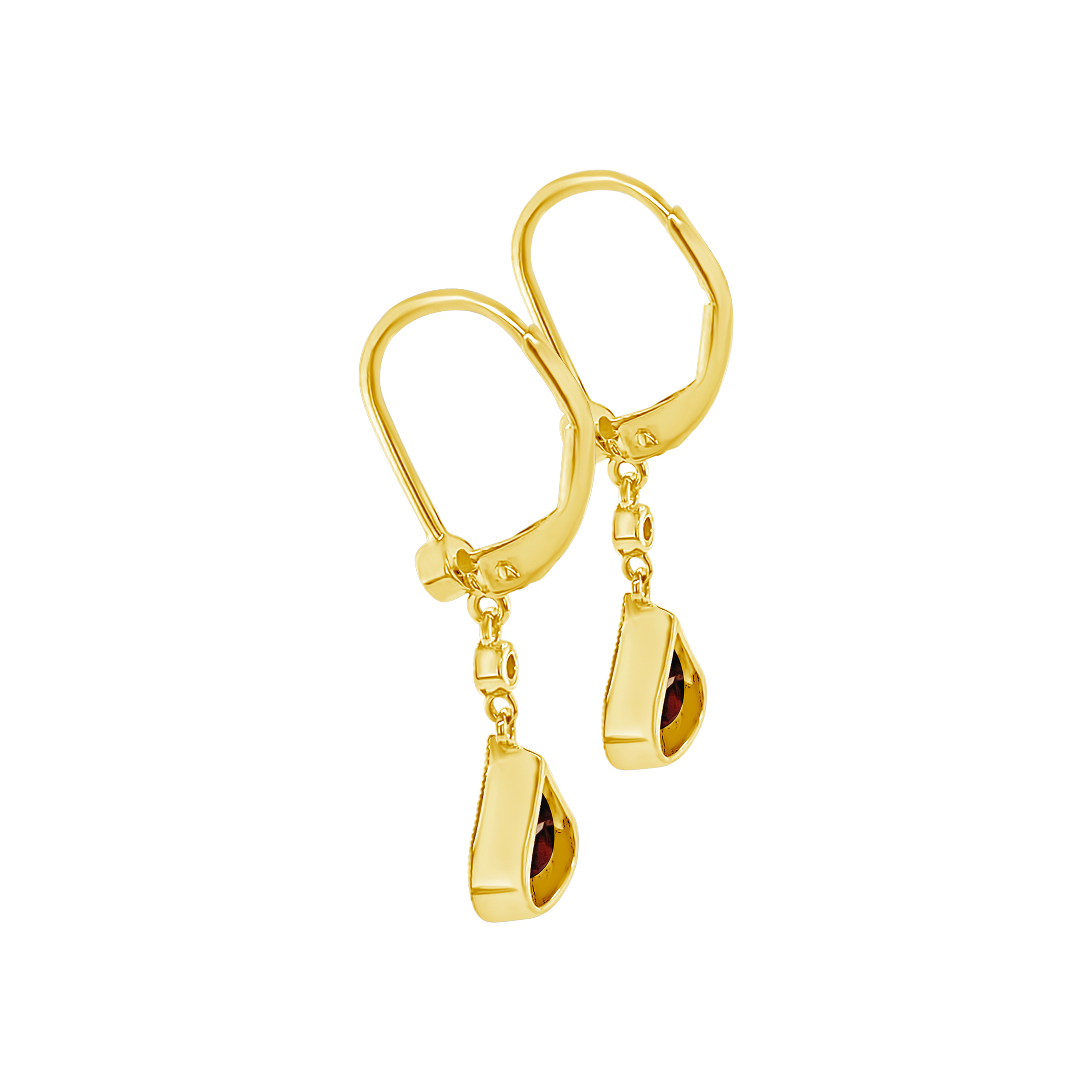 Irisa By Martin Binder Garnet & Diamond Dangle Earrings