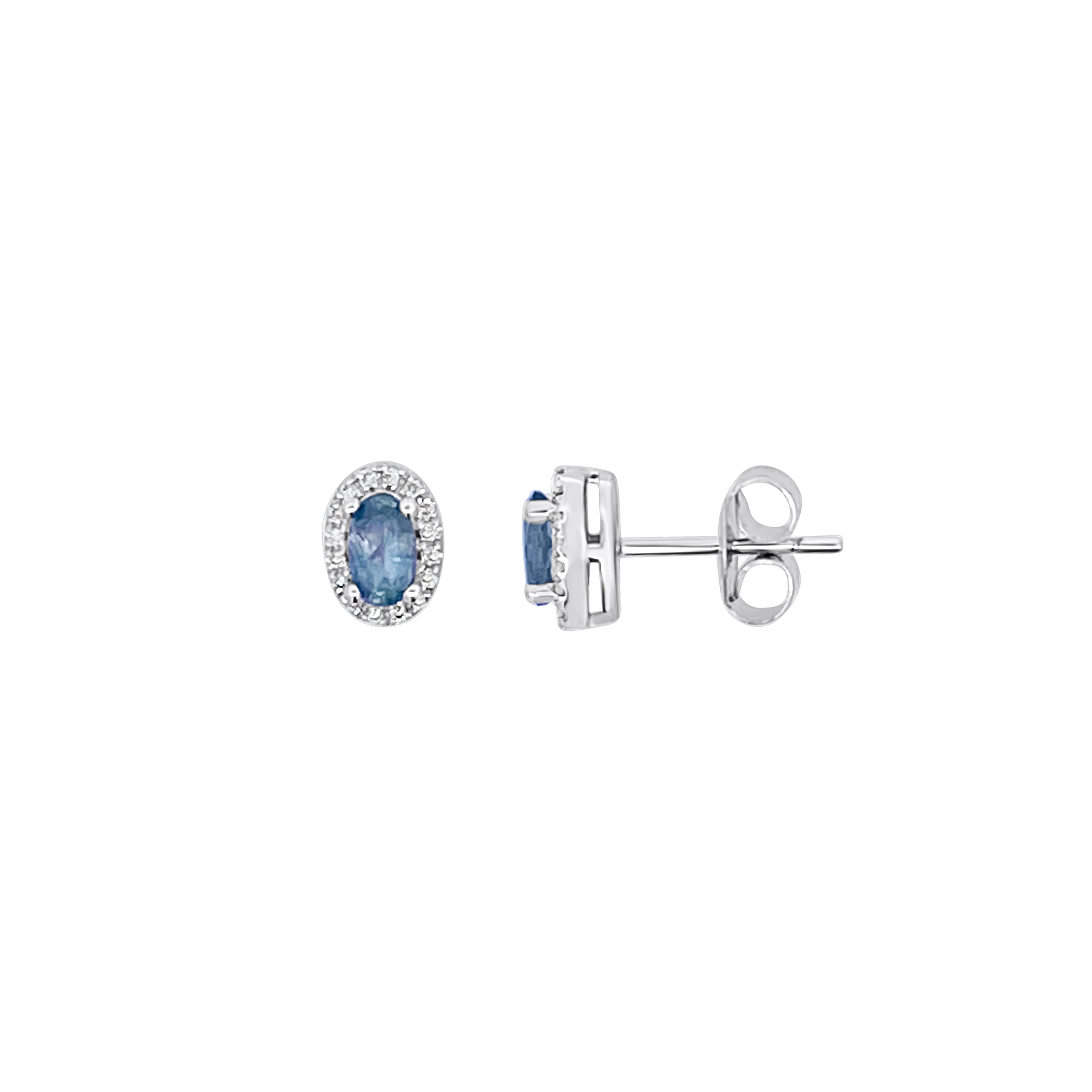 Irisa by Martin Binder Alexandrite & Diamond Halo Earrings