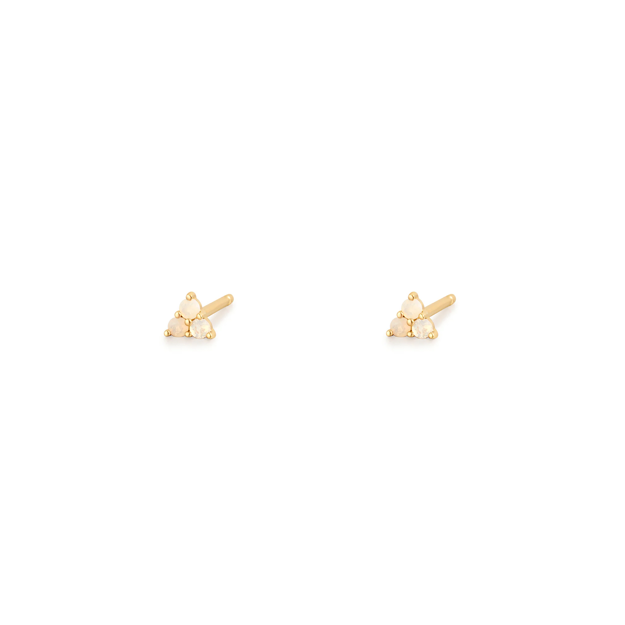 Aurelie Gi Dahlia Tri Opal Stud Earrings