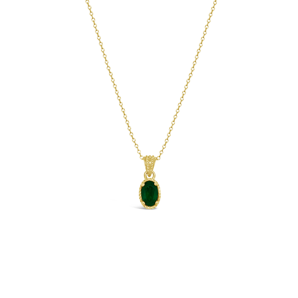 Irisa By Martin Binder Emerald Pendant Necklace