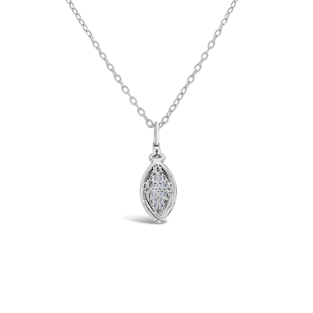 Irisa By Martin Binder Marquise Tanzanite & Diamond Necklace