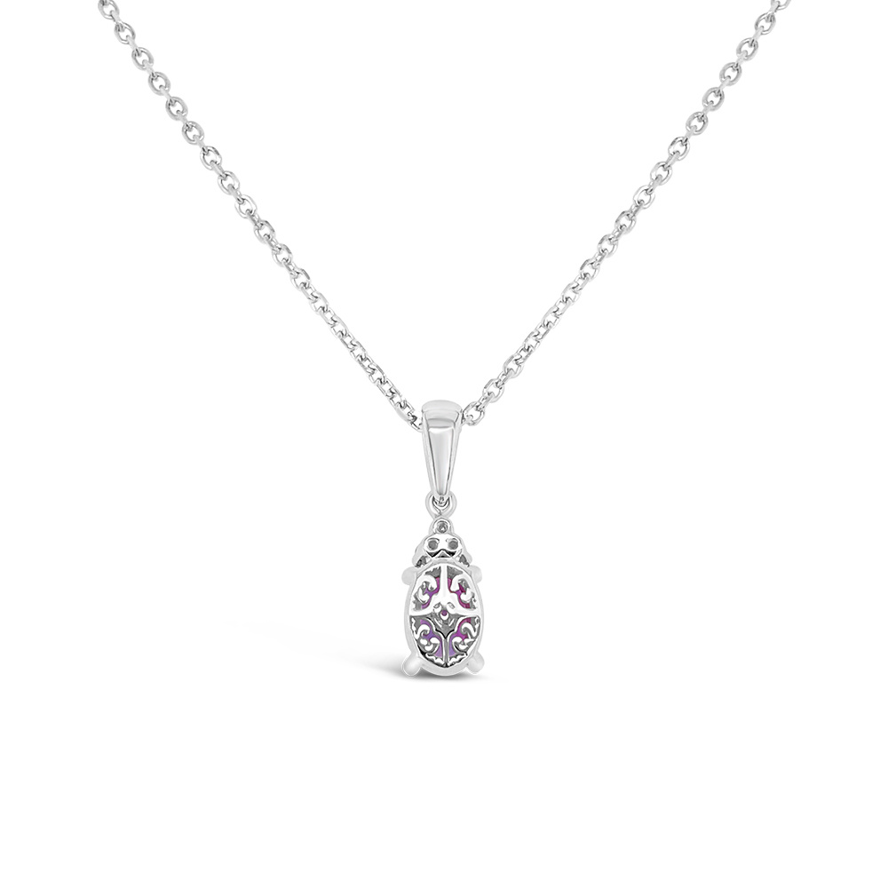 Irisa By Martin Binder Oval Amethyst & Diamond Accent Necklace