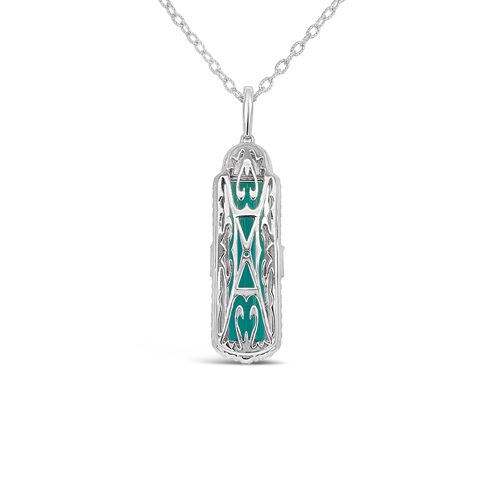 Irisa By Martin Binder Tourmaline & Diamond Half Moon Necklace