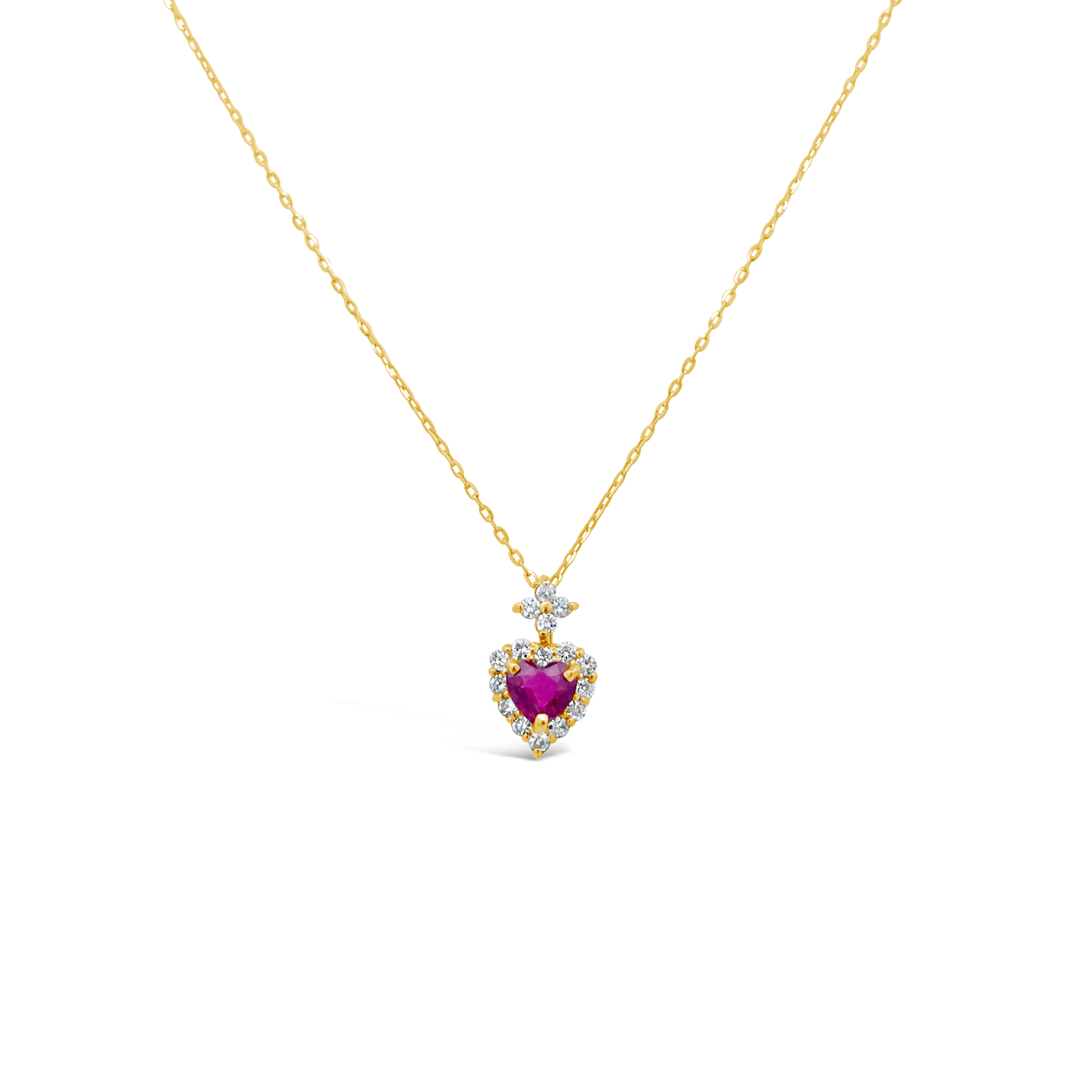 Irisa By Martin Binder Heart Ruby & Diamond Necklace