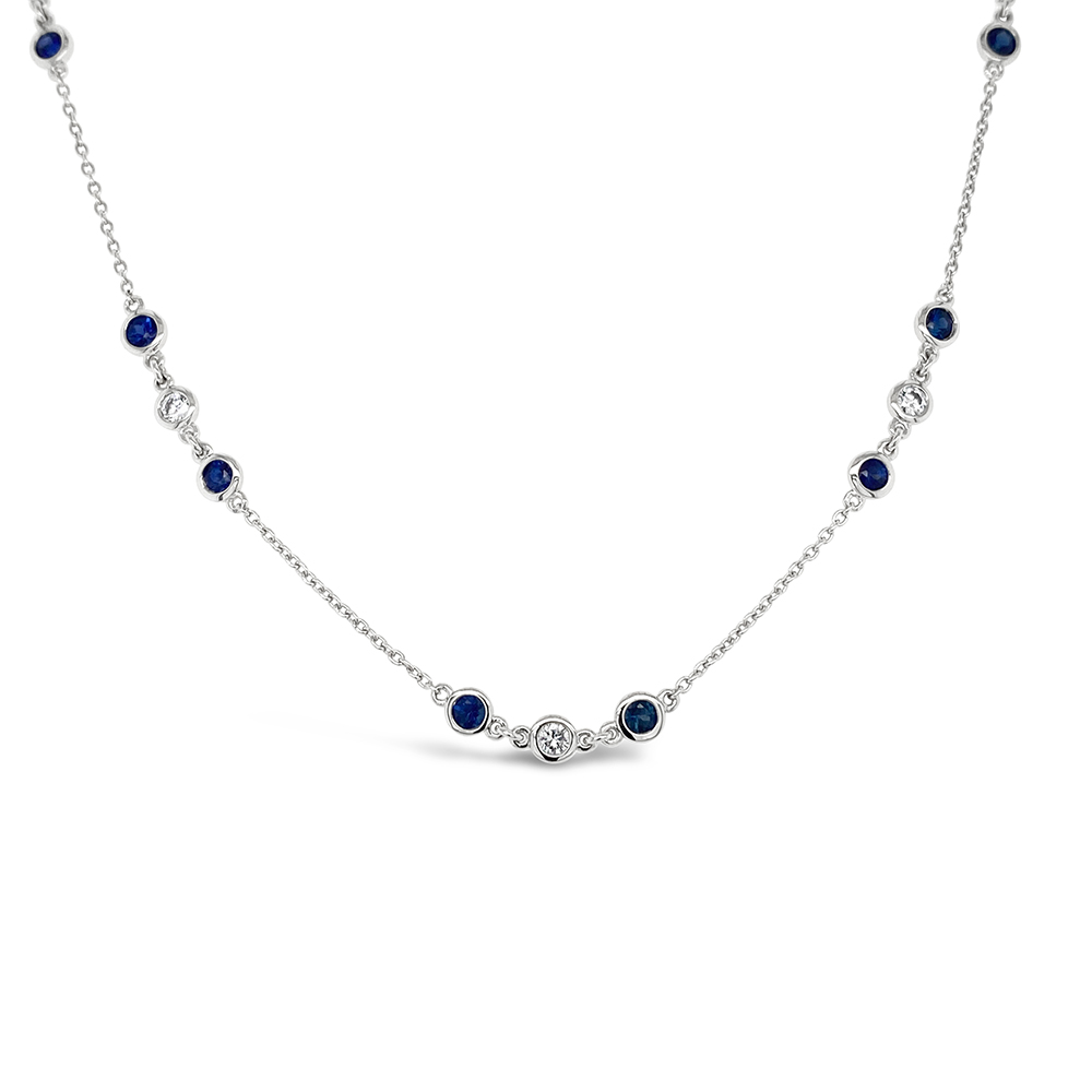 Irisa By Martin Binder Blue Sapphire Gemstone By-the-yard Necklace