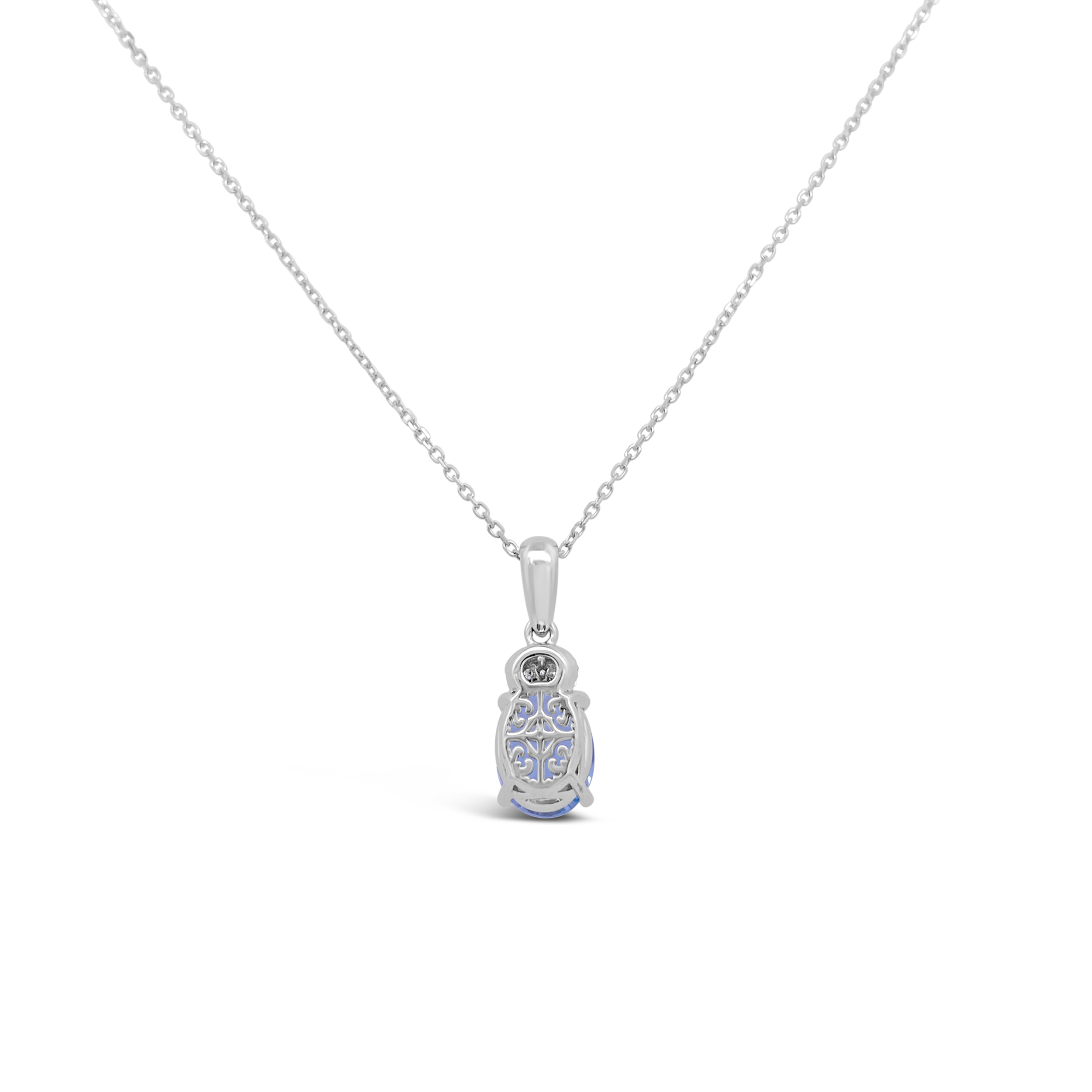 Irisa By Martin Binder Oval Aquamarine & Diamond Necklace