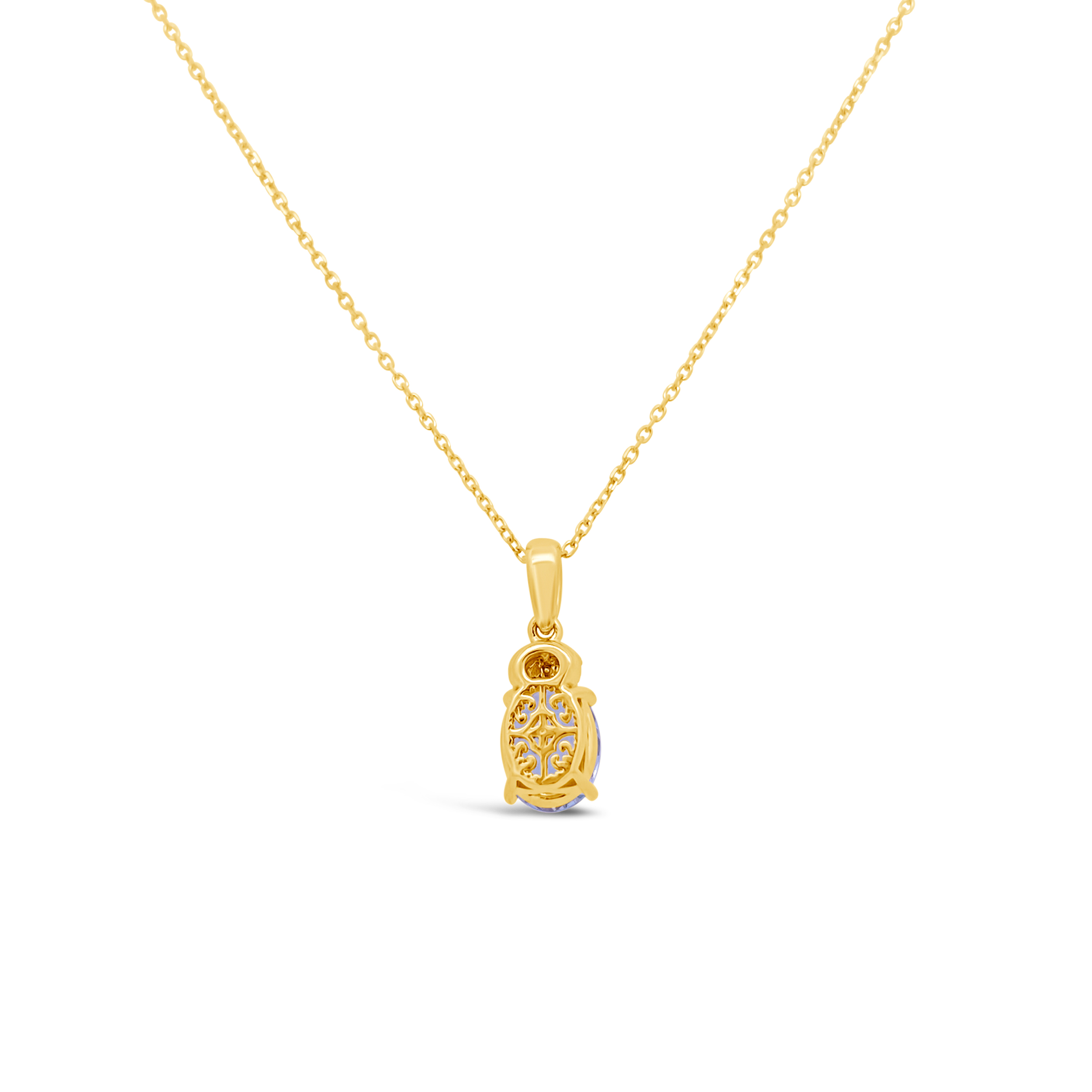 Irisa By Martin Binder Oval Aquamarine & Diamond Necklace