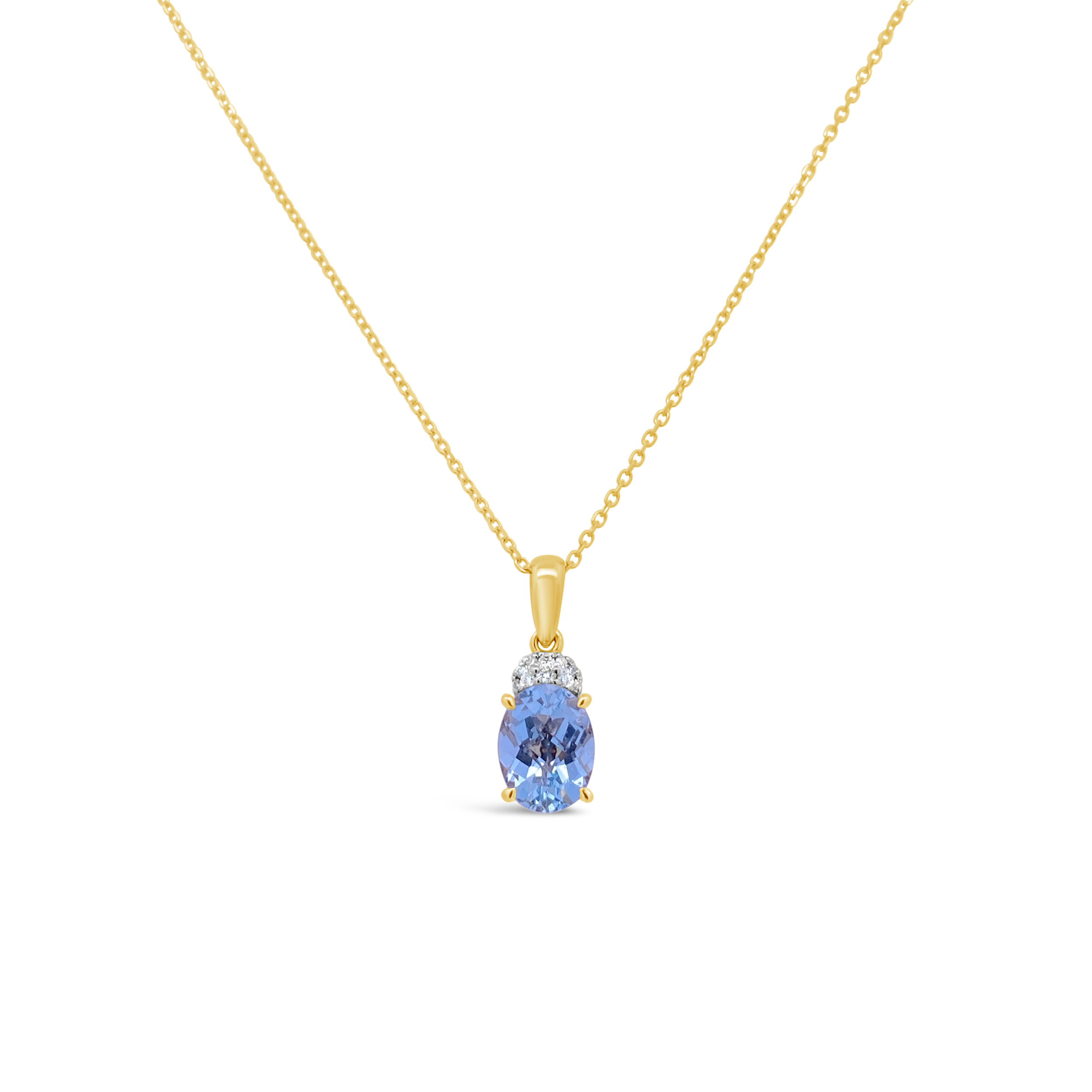 Irisa By Martin Binder Oval Aquamarine & Diamond Necklace