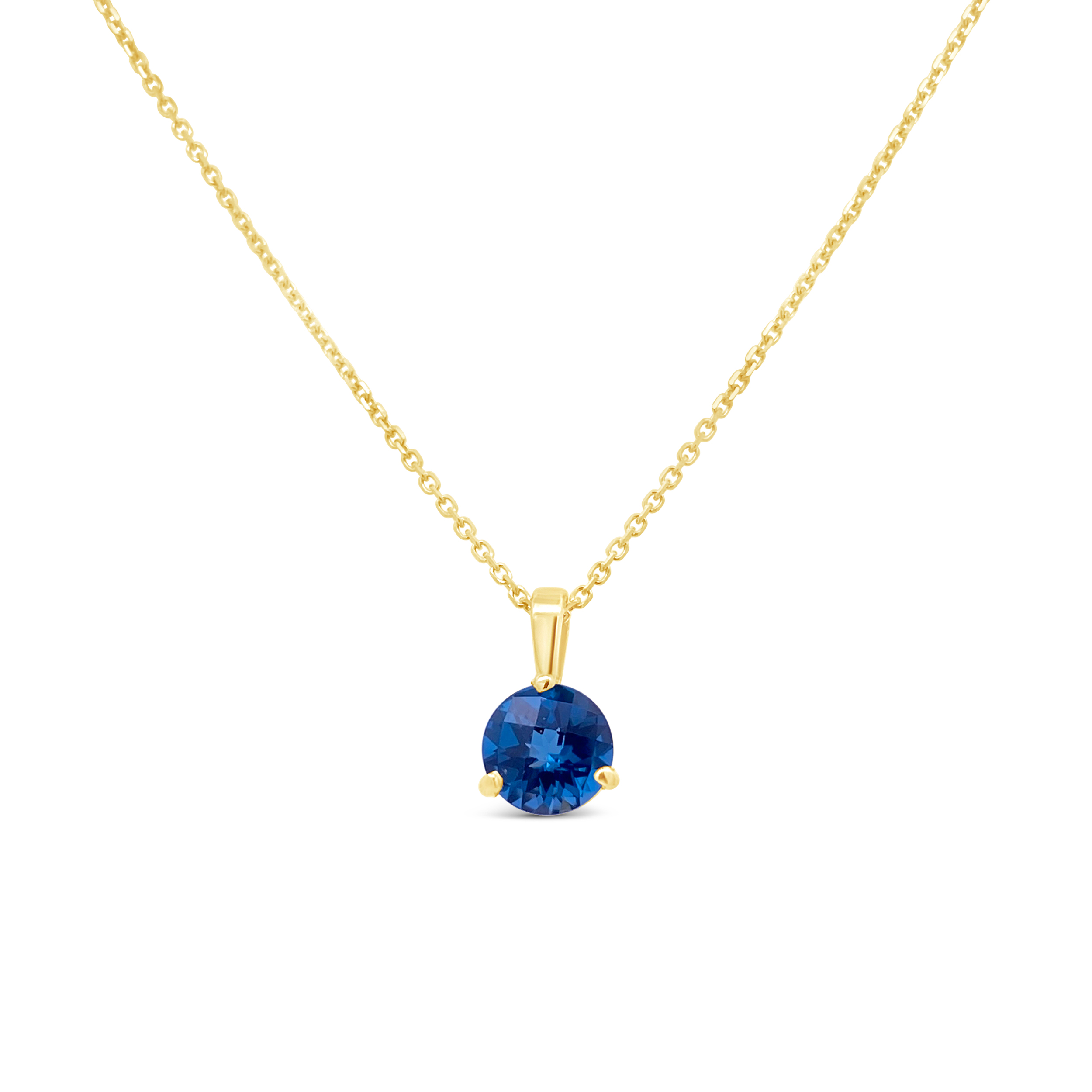 Irisa By Martin Binder London Blue Topaz Solitaire Gemstone Necklace