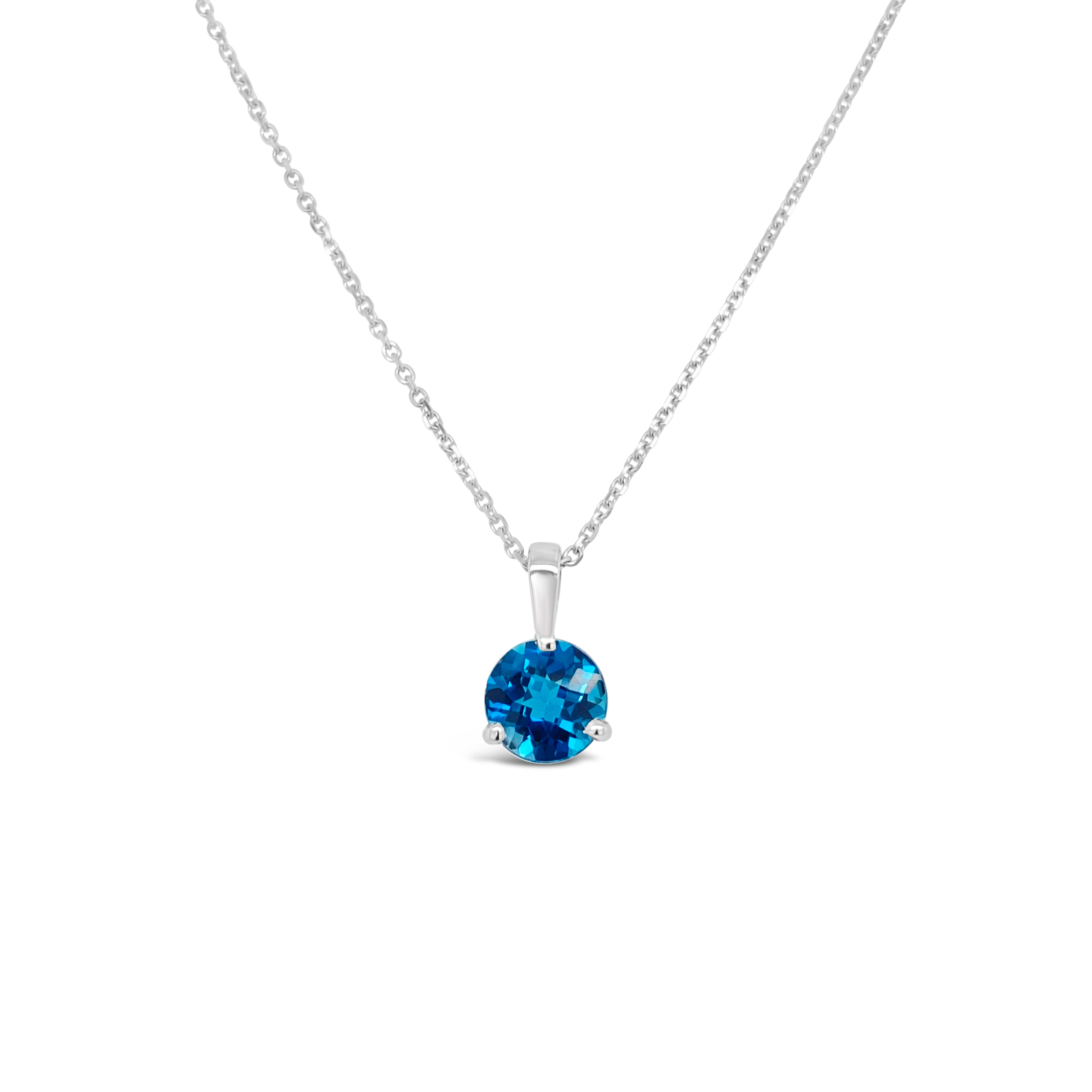 Irisa By Martin Binder London Blue Topaz Solitaire Necklace