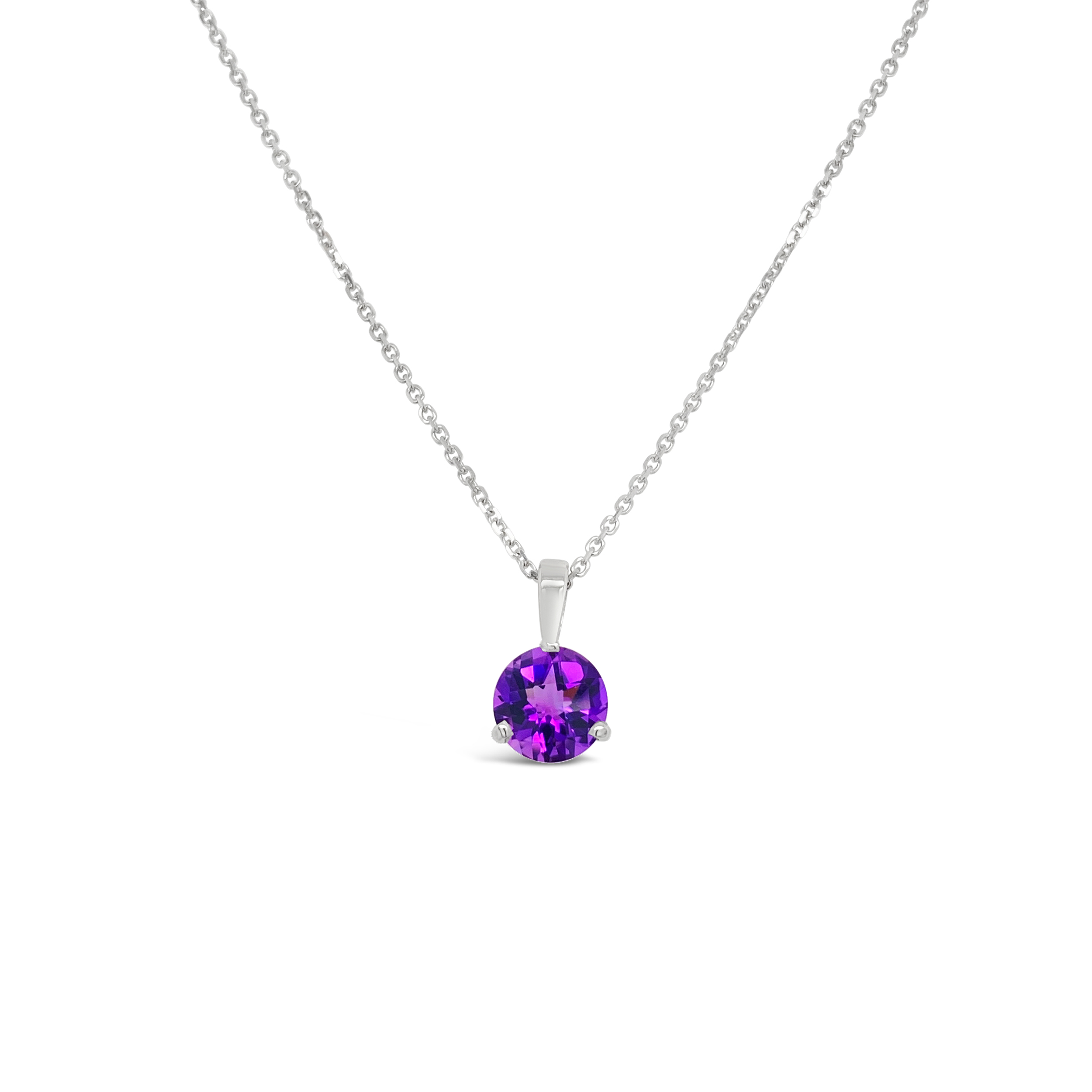 Irisa By Martin Binder Amethyst Solitaire Necklace