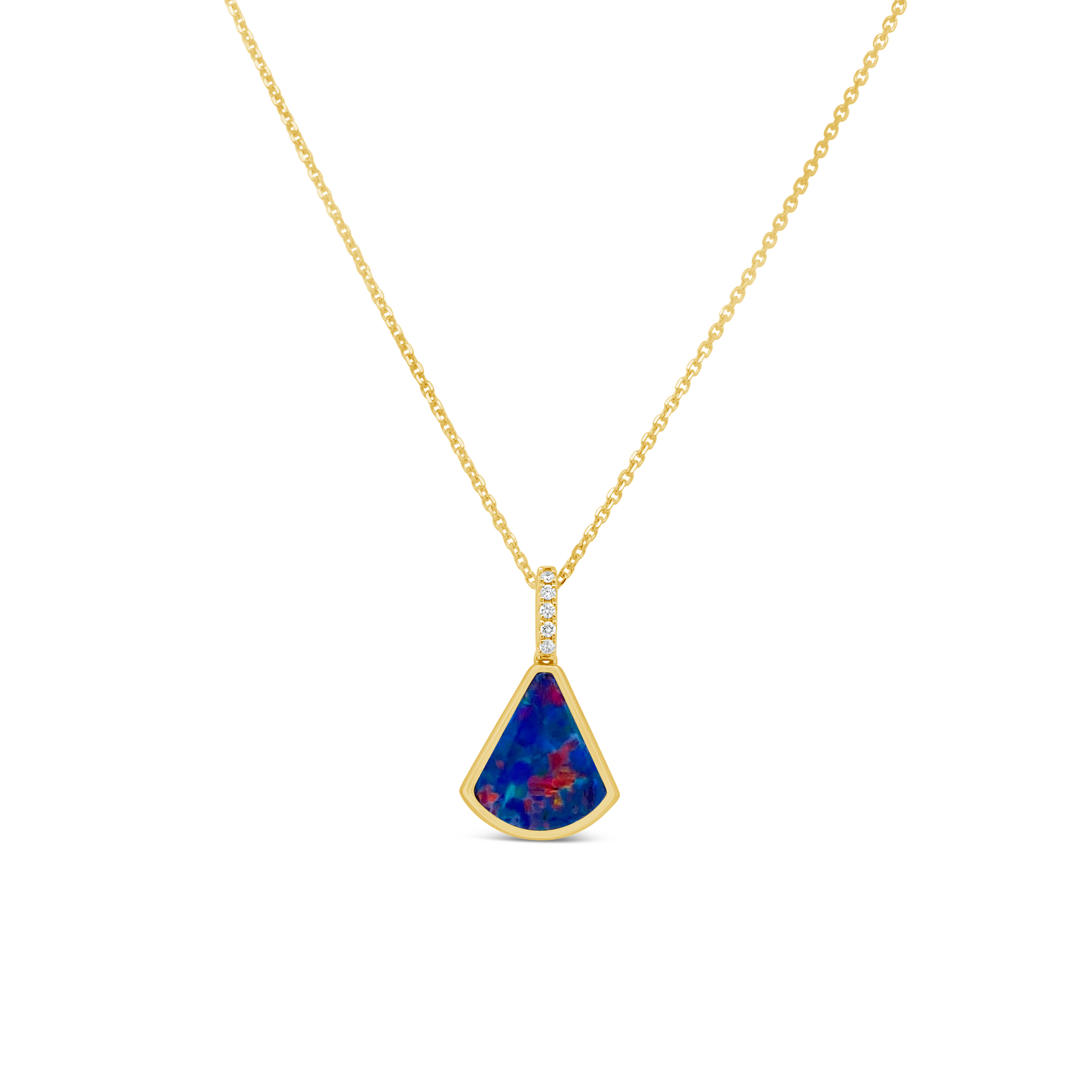 Irisa By Martin Binder Freeform Opal & Diamond Necklace