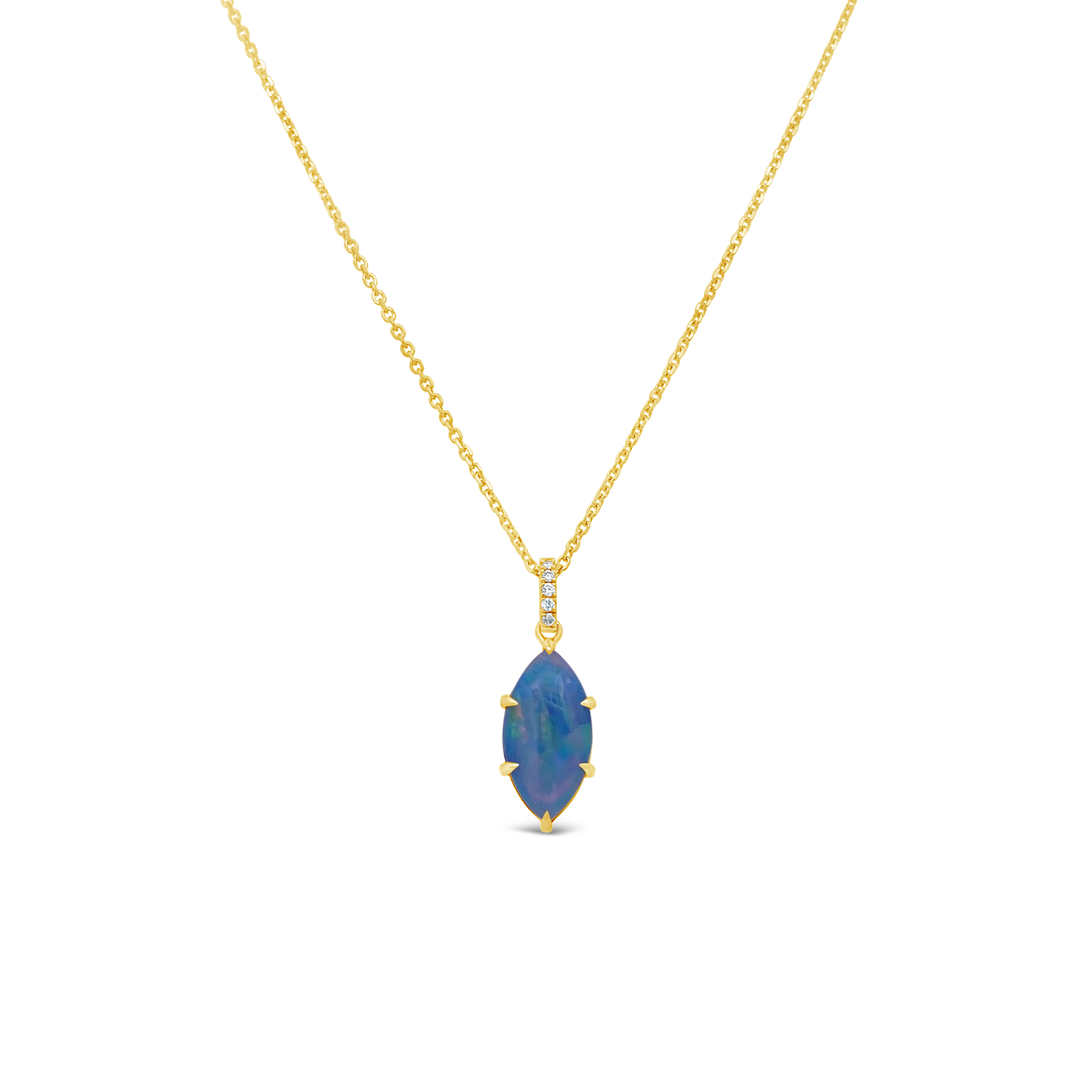 Irisa By Martin Binder Marquise Opal & Diamond Necklace