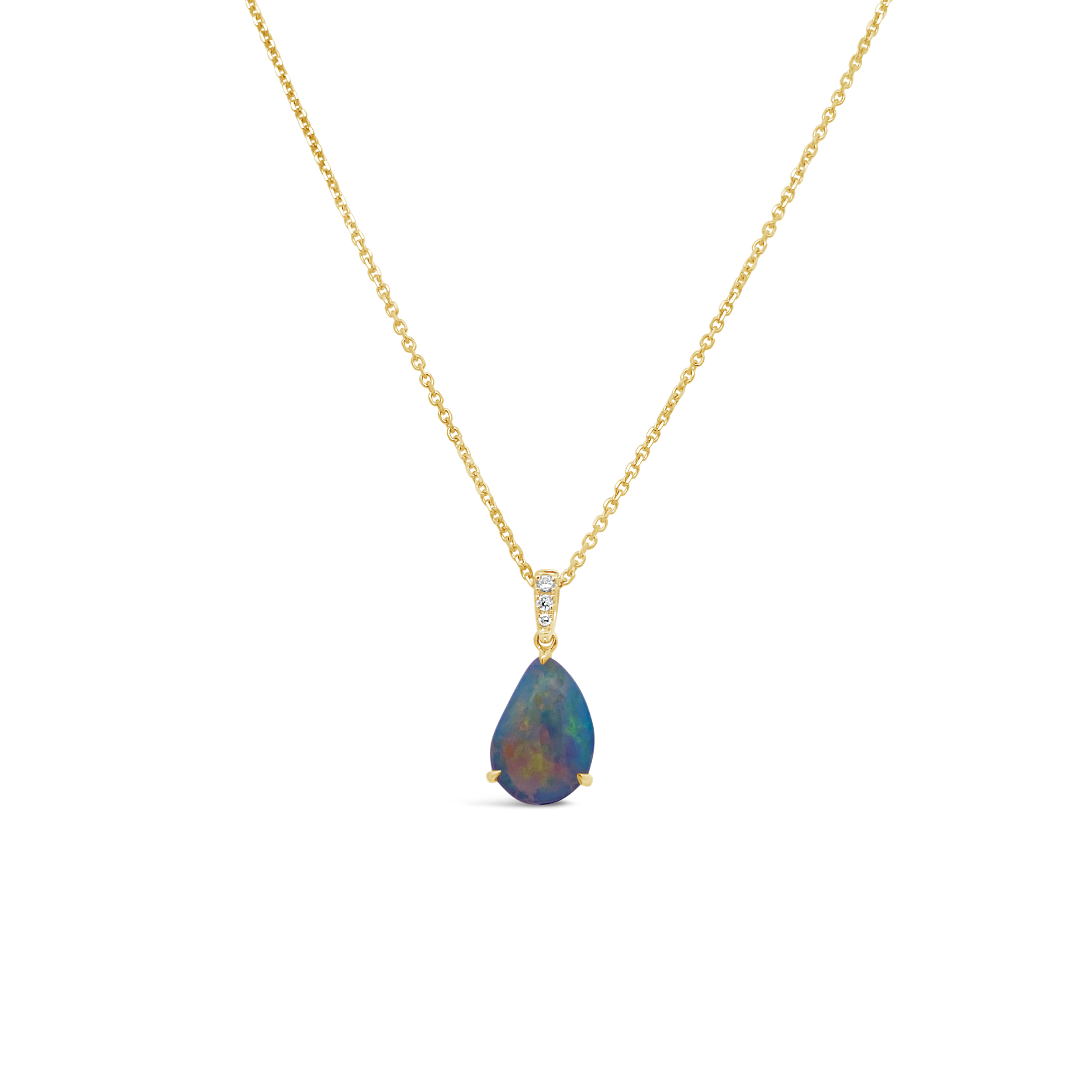 Irisa By Martin Binder Fancy Cut Opal & Diamond Necklace