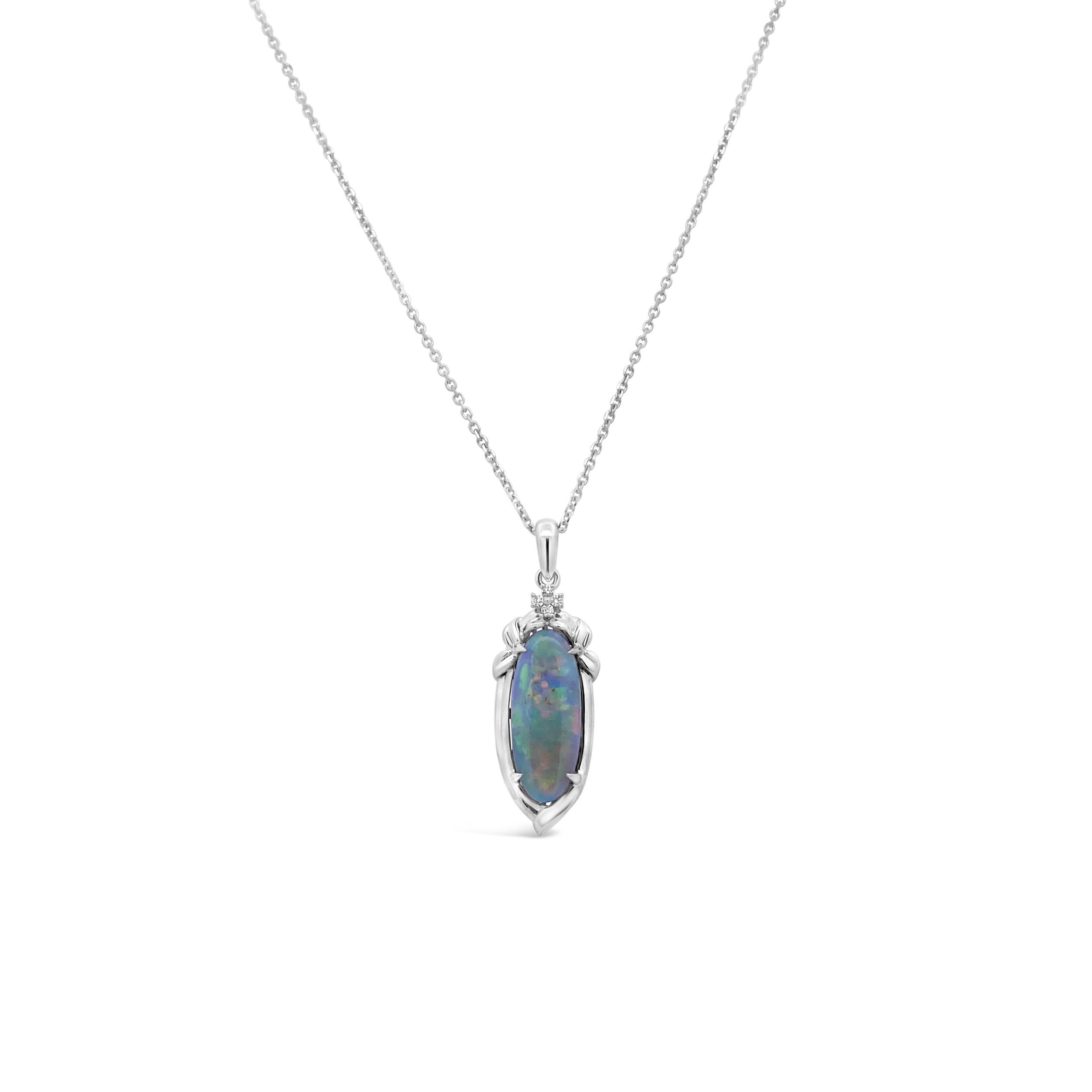Irisa By Martin Binder Fancy Cut Opal & Diamond Necklace
