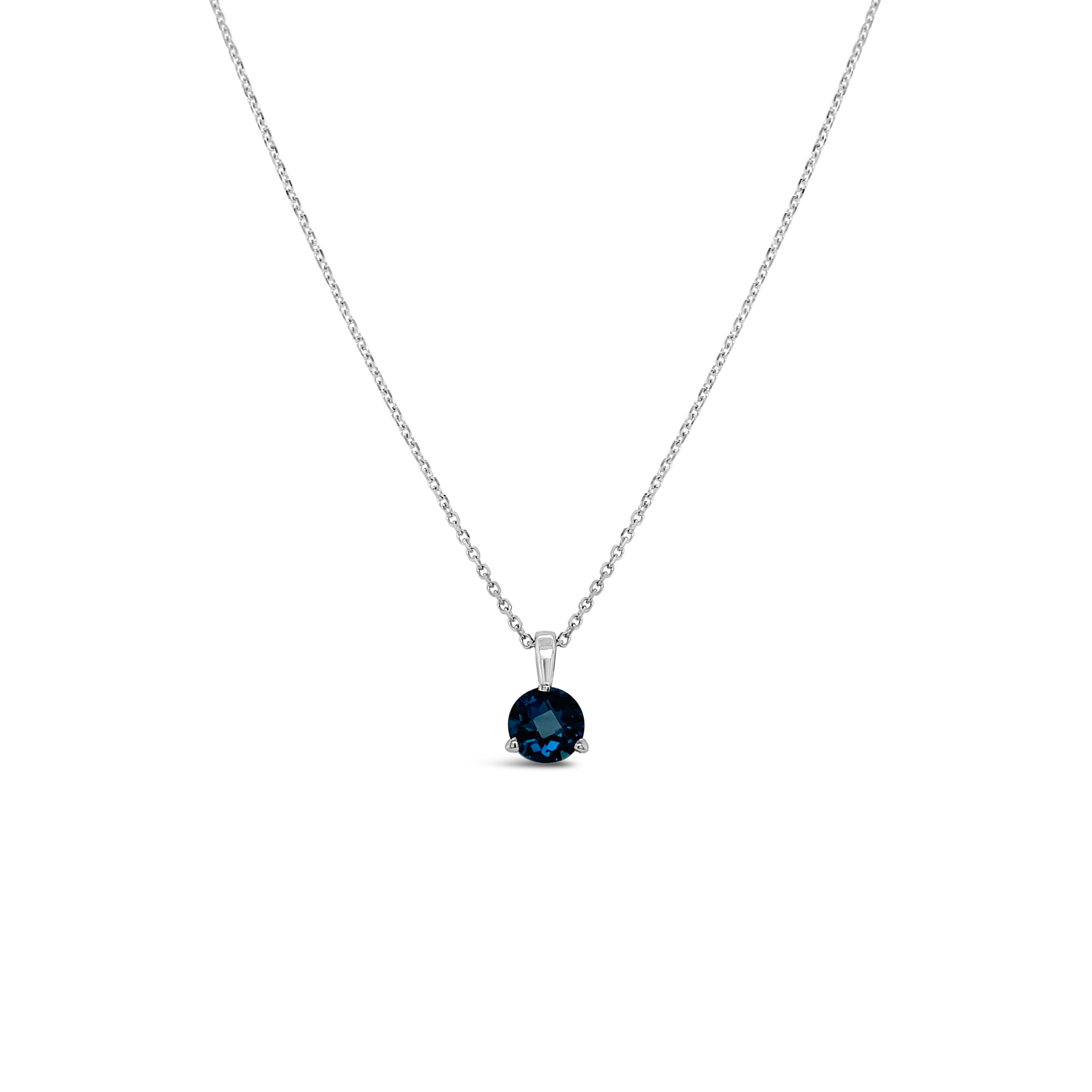 Irisa By Martin Binder London Blue Topaz Solitaire Necklace